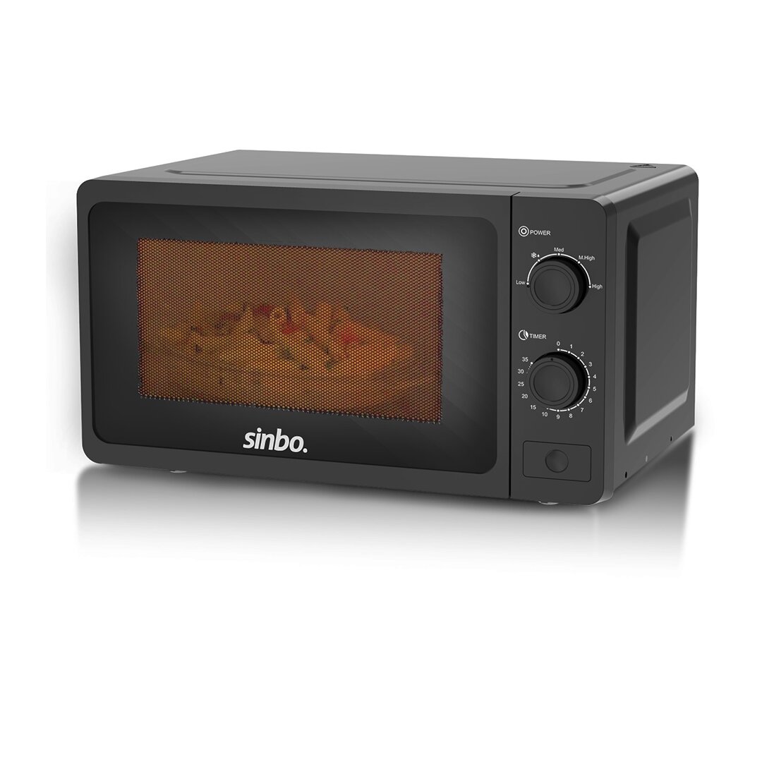 SİNBO SMO-3677 ELEKTRİKLİ ( SİYAH ) MİKRODALGA FIRIN ( 20LT )( 5 KADEME GÜÇ AYARI & BUZ ÇÖZME FONK.)( AC230V & 50Hz & 700W )*1