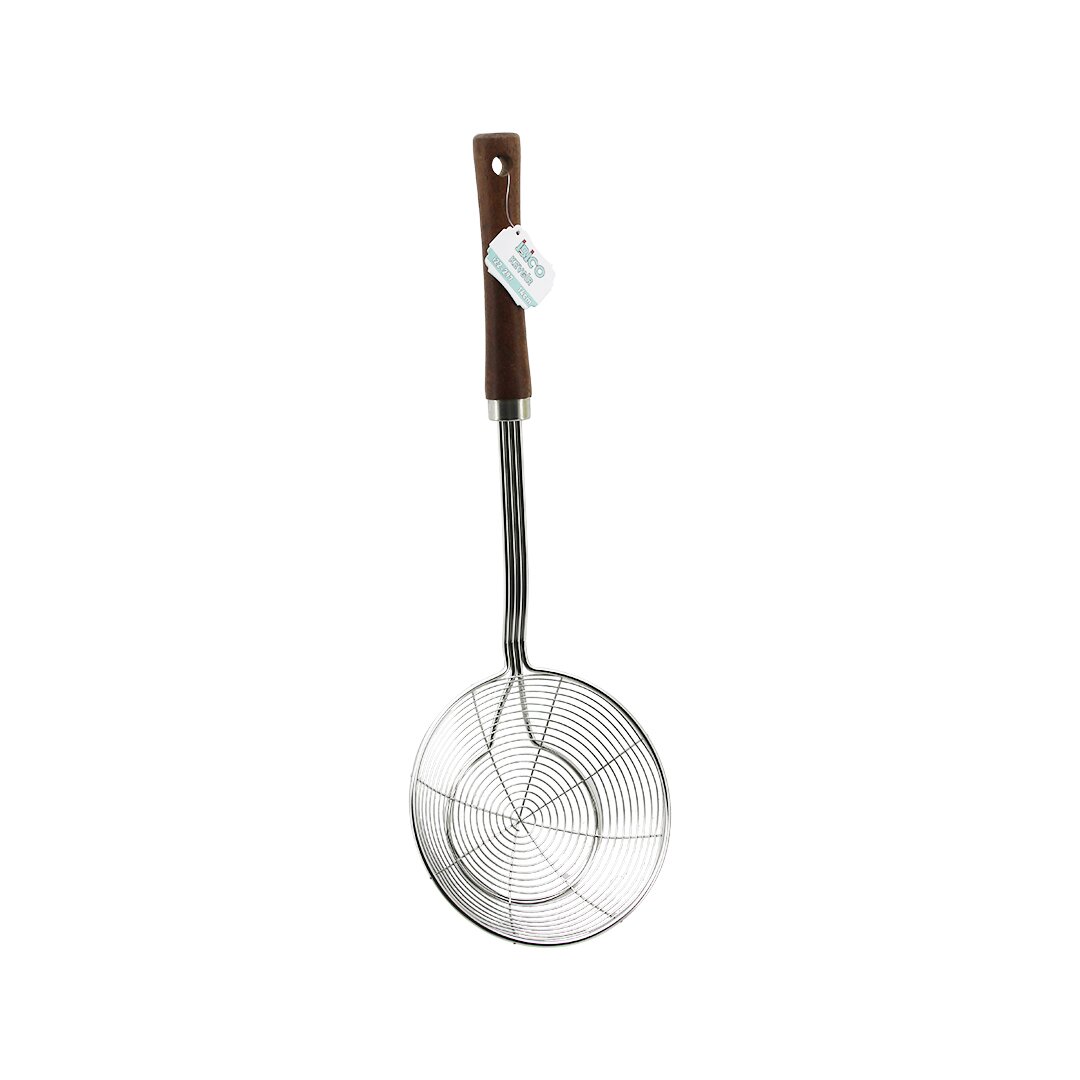İBİCO İ22-297 ( 14CM ) ( AKASYA SAPLI ) ÇELİK METAL KEVGİR*12X10