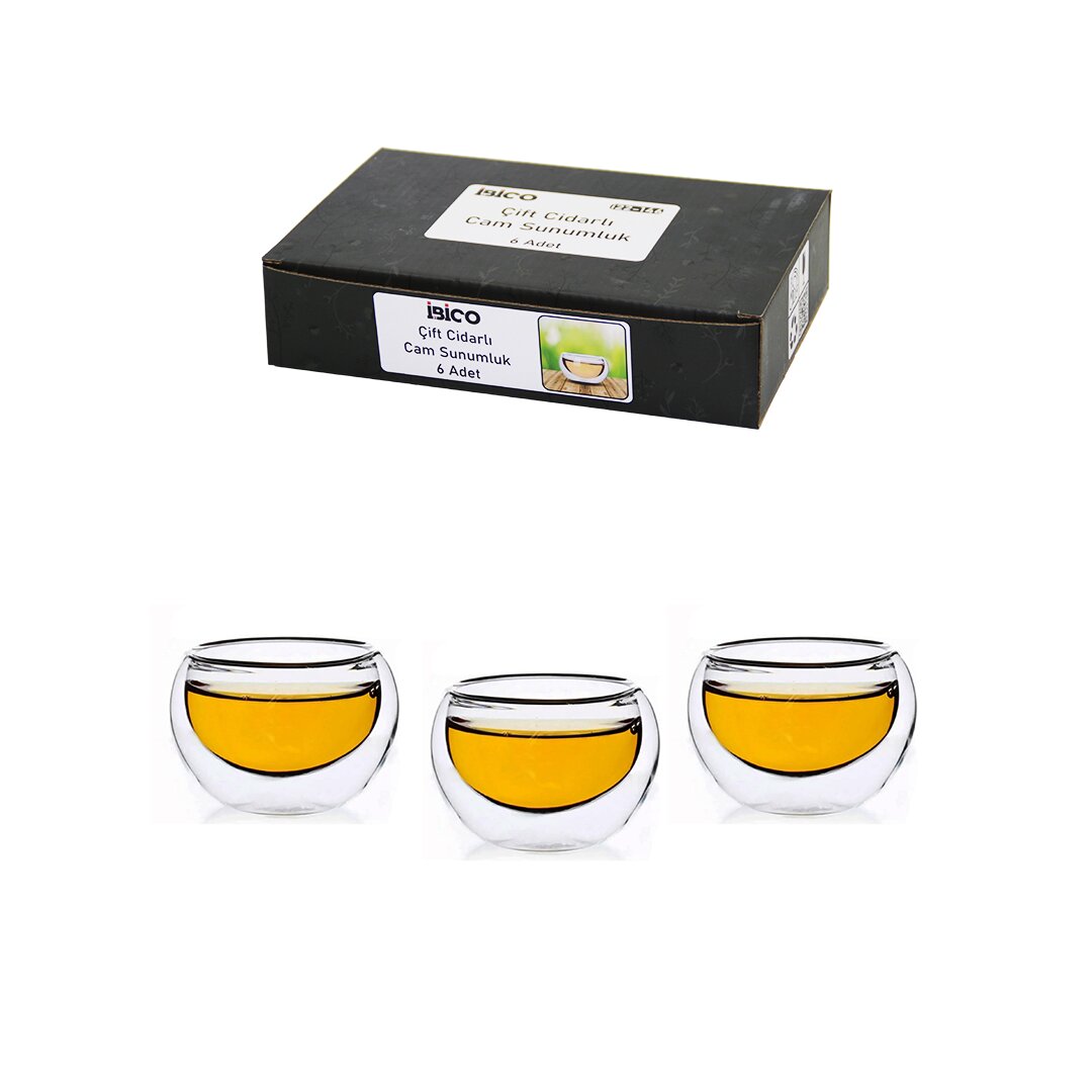 İBİCO İ22-146 ( 6PCS ) ( DÜZ CAM ) ( ÇİFT CİDARLI ) SOSLUK & LOKUMLUK ( 50 ML )*30=K İBİCO İ22-146 ( 6PCS ) ( DÜZ CAM ) ( ÇİFT CİDARLI ) SOSLUK & LOKUMLUK ( 50 ML )*30=K