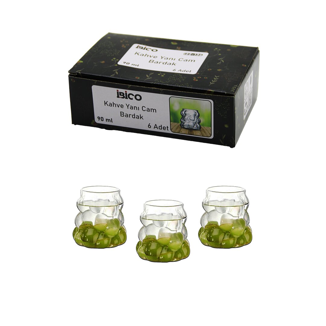 İBİCO İ22-136 ( 6PCS ) ( KULPSUZ ) ( ÜZÜM & KABARCIKLI CAM ) KAHVE YANI BARDAK ( 90ML )*24=K İBİCO İ22-136 ( 6PCS ) ( KULPSUZ ) ( ÜZÜM & KABARCIKLI CAM ) KAHVE YANI BARDAK ( 90ML )*24=K