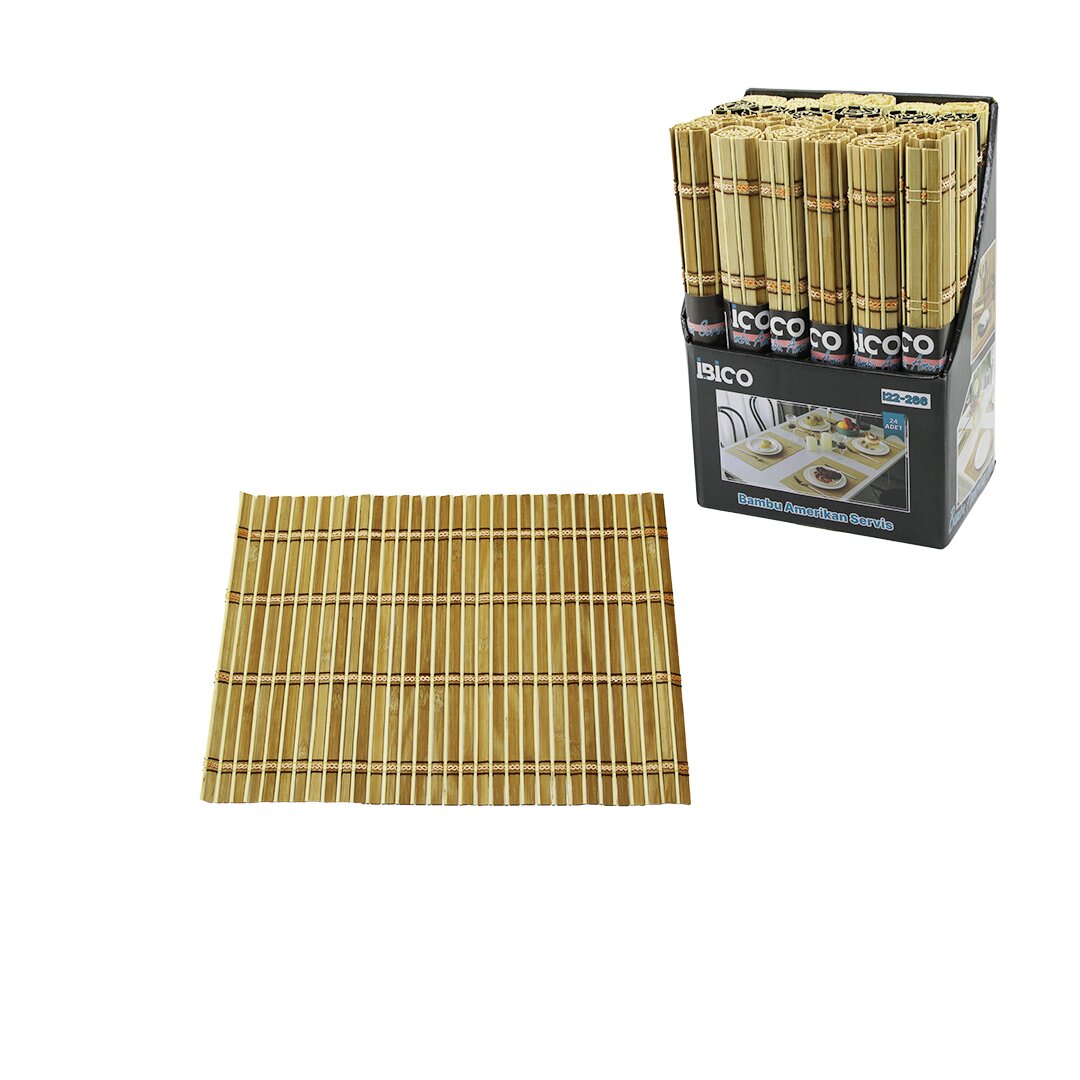 İBİCO İ22-266 ( HASIR & BAMBU ) ( DİKDÖRTGEN ) AMERİKAN SERVİS ALTI ( 30X40CM)*24X8 İBİCO İ22-266 ( HASIR & BAMBU ) ( DİKDÖRTGEN ) AMERİKAN SERVİS ALTI ( 30X40CM)*24X8