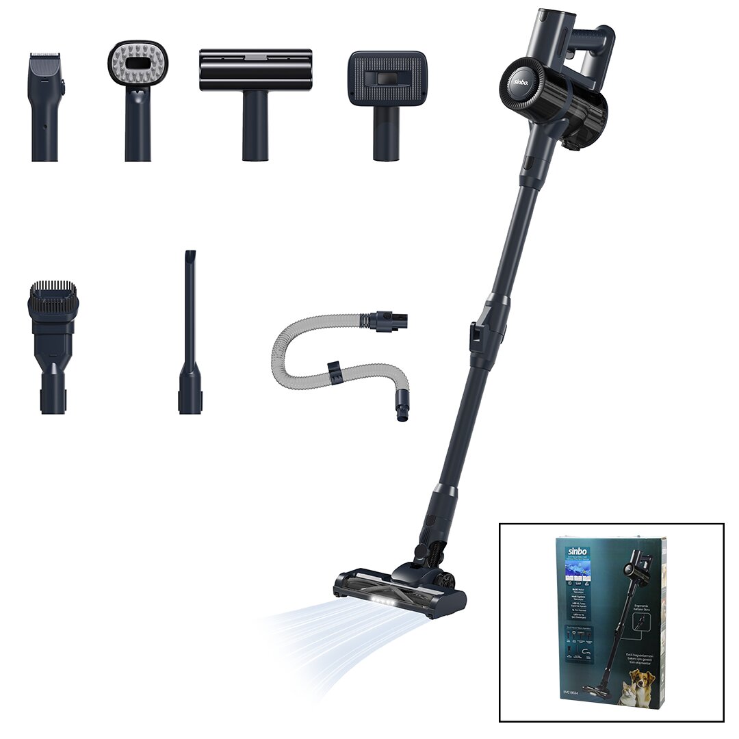 SİNBO SVC-8634 KABLOSUZ SARJLI SÜPÜRGE ( 1LT HAZNE ) ( DİKEY SARJ )*1 SİNBO SVC-8634 KABLOSUZ SARJLI SÜPÜRGE ( 1LT HAZNE ) ( DİKEY SARJ )*1