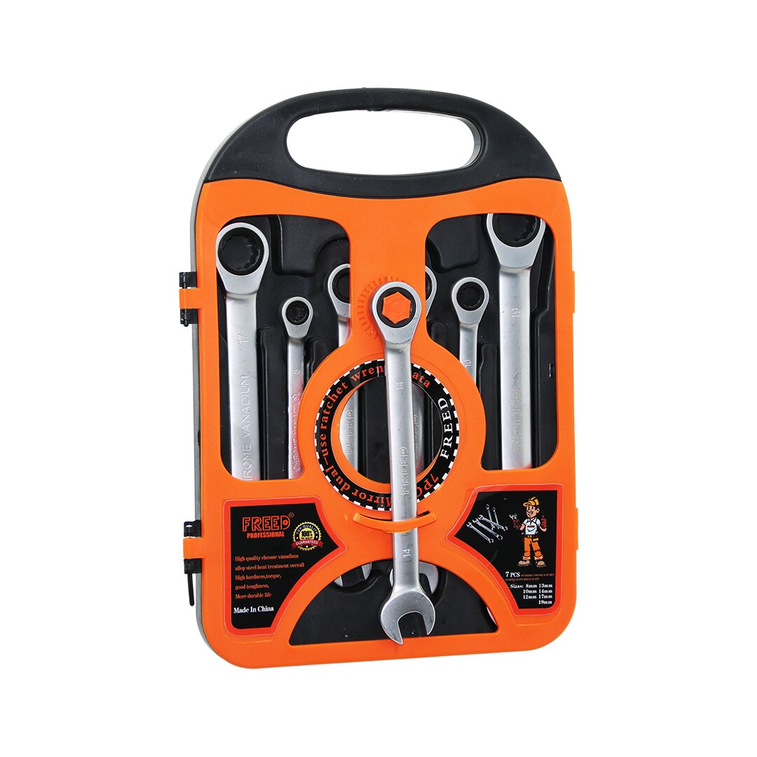 FREED PROFFESSIONAL ( 7PCS ) ( CIRCIR KOMBİNE AÇIK ANAHTAR ) SETİ ( 8-10-12-13-14-17-19MM ) ( PLASTİK TAŞIMA ÇANTA STAND )*30 FREED PROFFESSIONAL ( 7PCS ) ( CIRCIR KOMBİNE AÇIK ANAHTAR ) SETİ ( 8-10-12-13-14-17-19MM ) ( PLASTİK TAŞIMA ÇANTA STAND )*30