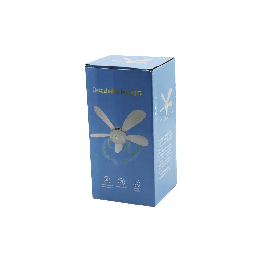 DETACHABLE E27-520A ( 3İN1 ) ( 5 KOL VANTİLATÖR & LED AMPUL & S.SİNEK KOVAR ) ( KUMANDALI ) ( 82W ) ( 3-KADEME HIZ ) ( 15X52CM )*1 DETACHABLE E27-520A ( 3İN1 ) ( 5 KOL VANTİLATÖR & LED AMPUL & S.SİNEK KOVAR ) ( KUMANDALI ) ( 82W ) ( 3-KADEME HIZ ) ( 15X52CM )*1