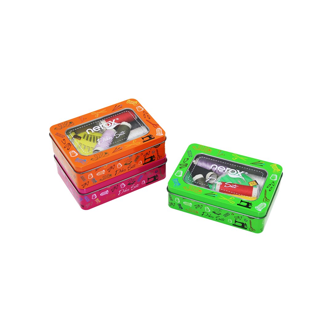 NEROX NRX-0749 ( METAL KUTU ) DİKİŞ SETİ ( İPLİK & MEZURA & TEKSTİL MAKASI & İĞNE & YÜZÜK )*96 NEROX NRX-0749 ( METAL KUTU ) DİKİŞ SETİ ( İPLİK & MEZURA & TEKSTİL MAKASI & İĞNE & YÜZÜK )*96