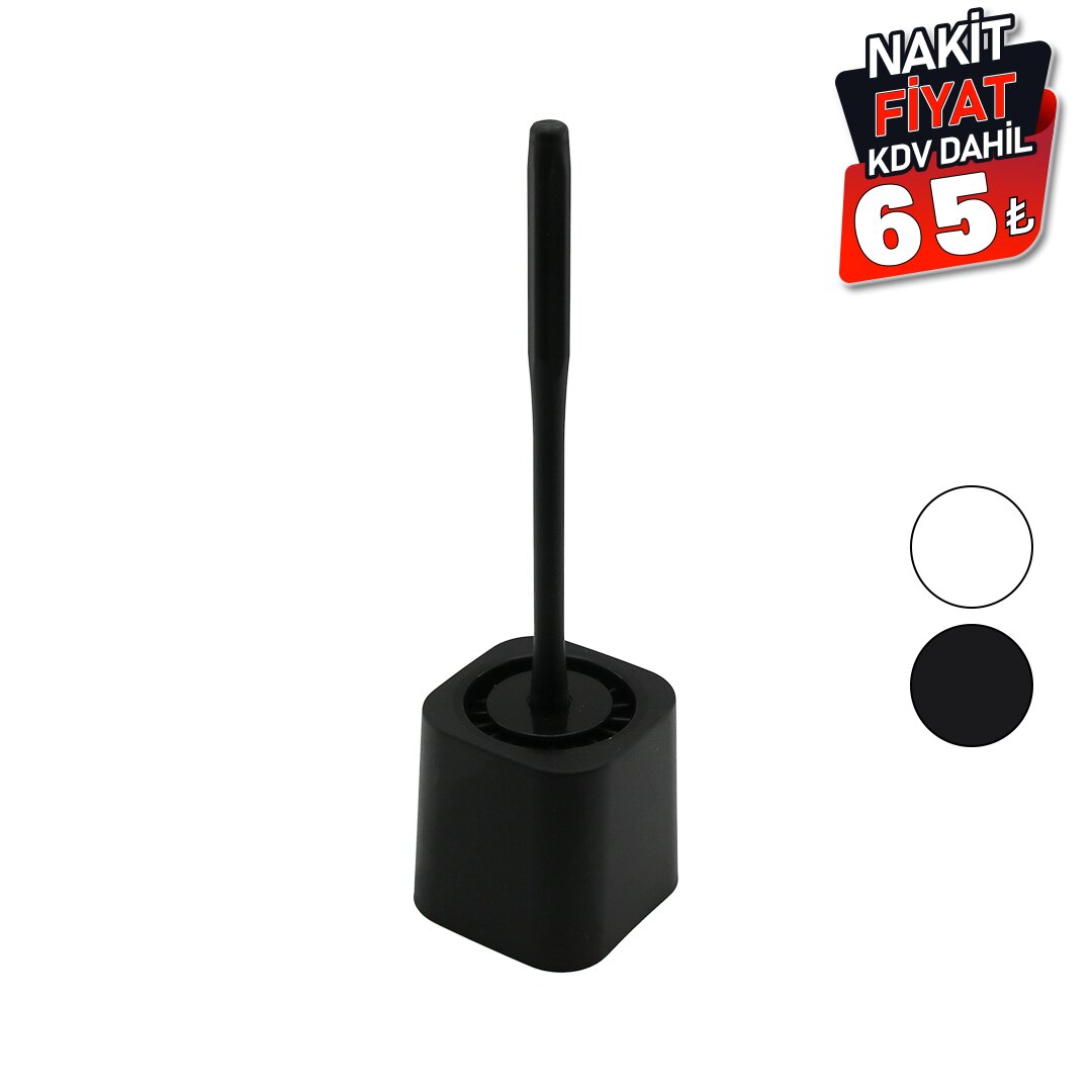 QLUX BSF-00978 ( SİLİKON ) WC & KLOZET FIRÇA SETİ ( PLASTİK SAP & HAZNE )*12=K                     qwe07