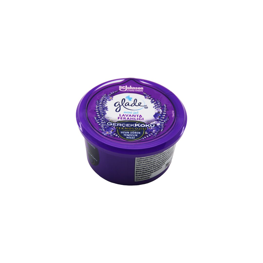 GLADE MİNİ JEL LAVANTA FERAHLIĞI ORTAM ODA KOKUSU 70g*12=K GLADE MİNİ JEL LAVANTA FERAHLIĞI ORTAM ODA KOKUSU 70g*12=K