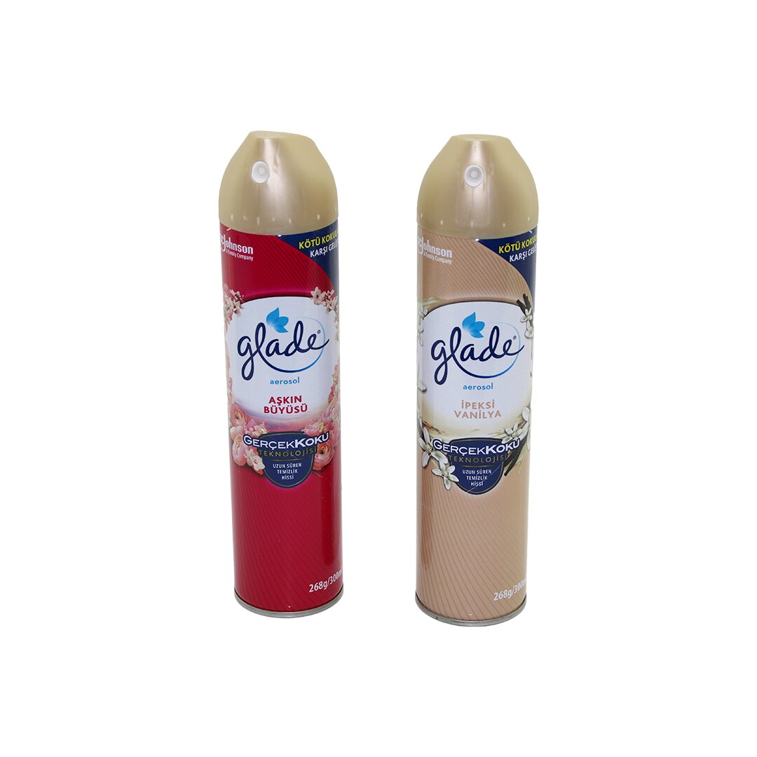 GLADE AEROSOL AŞKIN BÜYÜSÜ & İPEKSİ VANİLYA ORTAM ODA KOKUSU SPREY 300ML*12=K GLADE AEROSOL AŞKIN BÜYÜSÜ & İPEKSİ VANİLYA ORTAM ODA KOKUSU SPREY 300ML*12=K