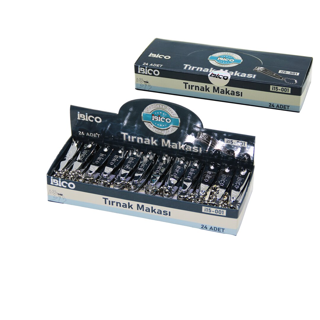 İBİCO İ15-001 ( KÜÇÜK & GRİ ) TIRNAK MAKASI*24X50 İBİCO İ15-001 ( KÜÇÜK & GRİ ) TIRNAK MAKASI*24X50