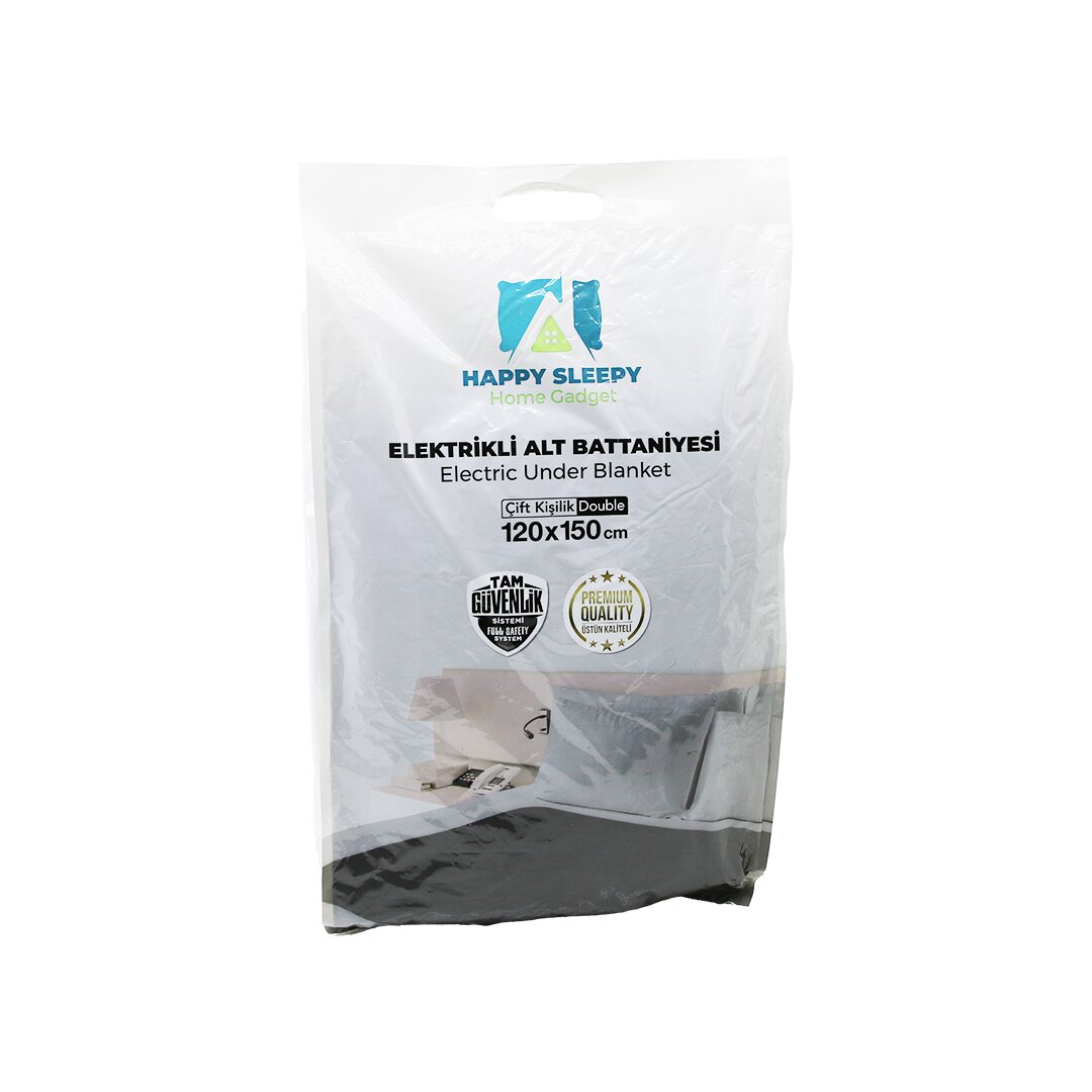 HAPPY SLEEPY HOME GADGET ( ELEKTRİKLİ ) BATTANİYE ( ÇİFT KİŞİLİK ) ( 120X150CM ) (220V-50Hz / 45/90W / 0.405A )*9=K HAPPY SLEEPY HOME GADGET ( ELEKTRİKLİ ) BATTANİYE ( ÇİFT KİŞİLİK ) ( 120X150CM ) (220V-50Hz / 45/90W / 0.405A )*9=K