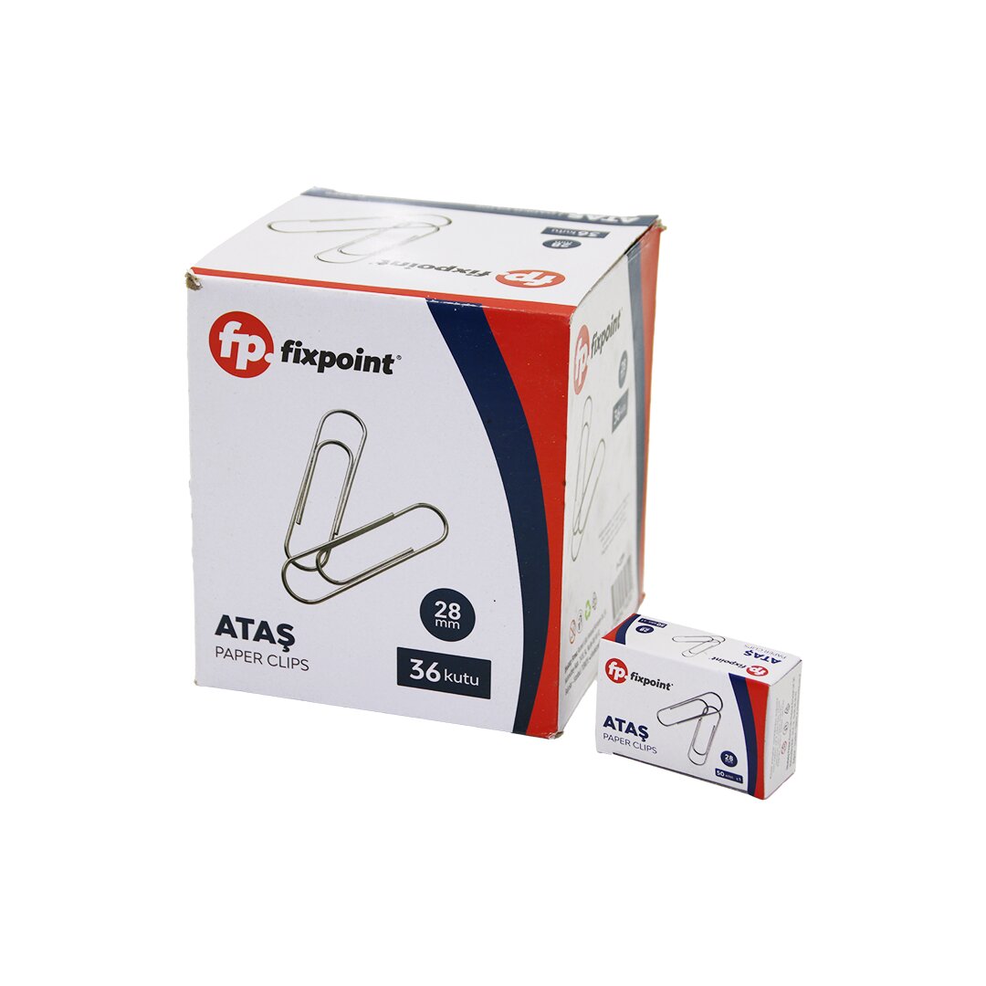FİXPOİNT P-2299 ( 50PCS ) METAL ATAŞ 28MMM*36X20 FİXPOİNT P-2299 ( 50PCS ) METAL ATAŞ 28MMM*36X20