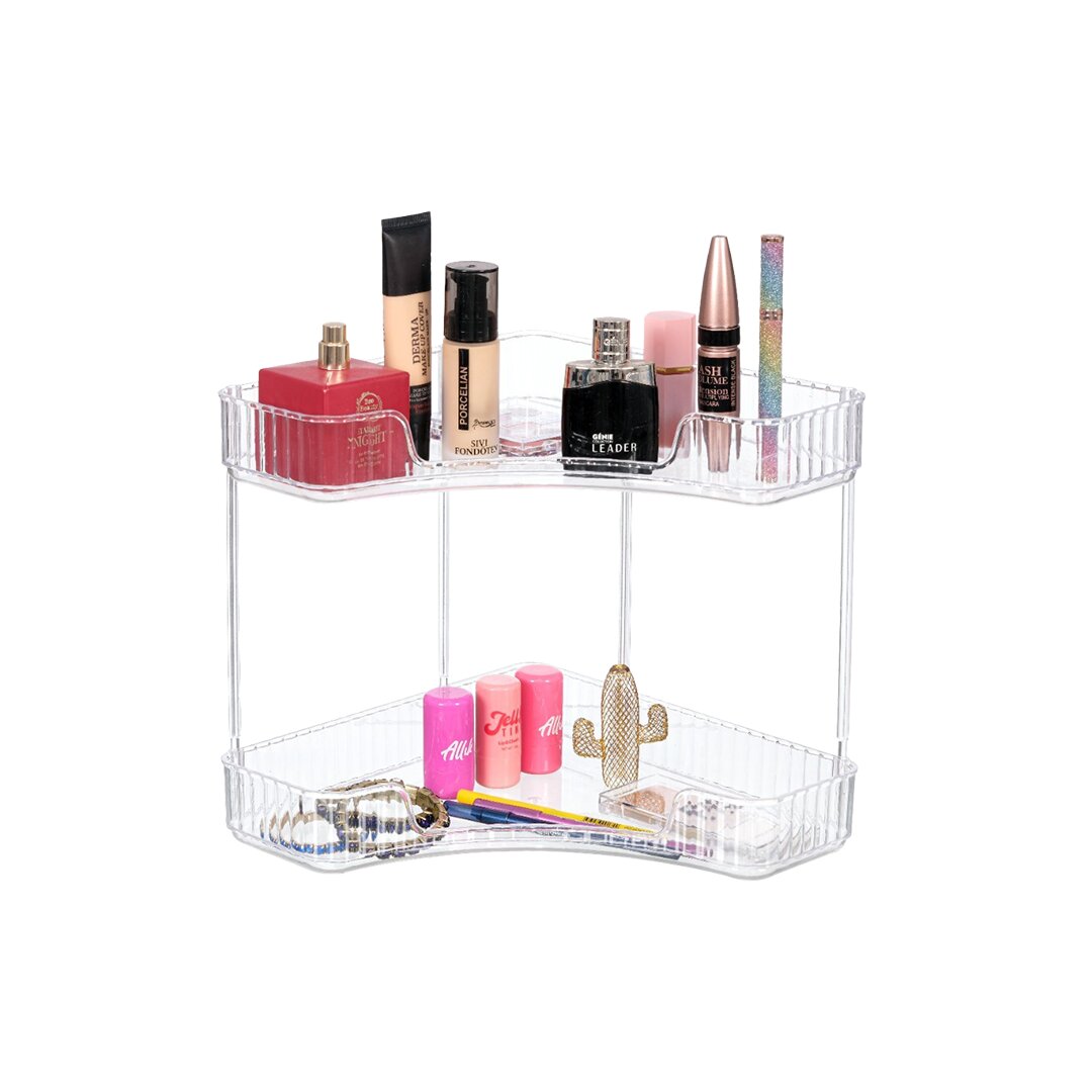 BLACKSTONE KRC-804 ( 2 KATLI ) (ŞEFFAF MİKA KRİSTAL PLS.) KÖŞE ÇOK AMAÇLI DÜZENLEYİCİ ORGANİZER*12=K