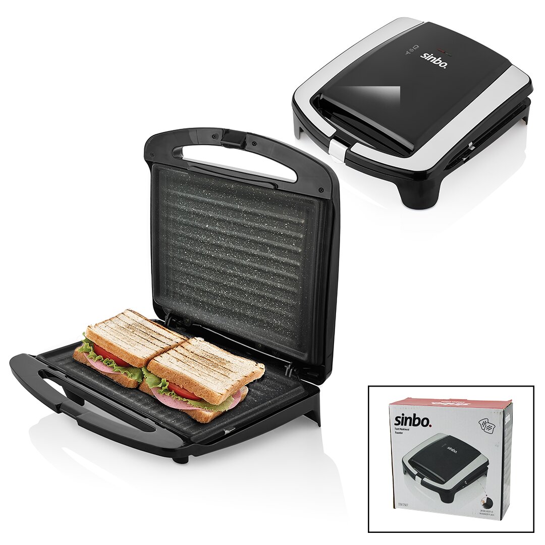 SİNBO SSM-2587 ELEKTRİKLİ TOST MAKİNESİ ( 2 DİLİM ) ( GRANİT YAPIŞMAZ YÜZEY & KİLİTLENEBİLİR KAPAK) ( 750W )*6 SİNBO SSM-2587 ELEKTRİKLİ TOST MAKİNESİ ( 2 DİLİM ) ( GRANİT YAPIŞMAZ YÜZEY & KİLİTLENEBİLİR KAPAK) ( 750W )*6