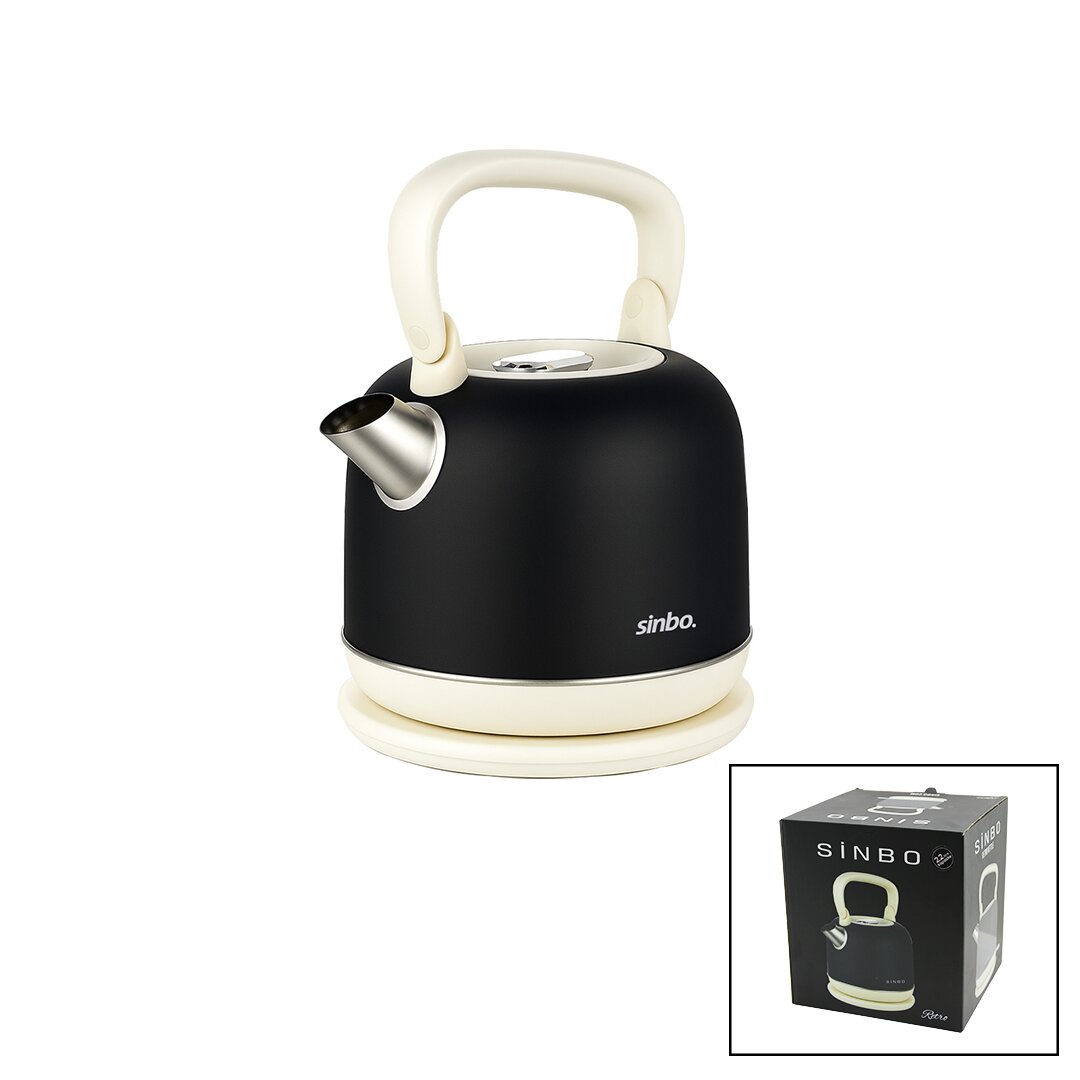 SİNBO SK-8035 RETRO ( SİYAH ) (NOSTALJİ DEMLİK MODEL) (ÇELİK) KETTLE SU ISITICI (2.2LT) (1800W) ( GİZLİ RESİZTANS )*4 SİNBO SK-8035 RETRO ( SİYAH ) (NOSTALJİ DEMLİK MODEL) (ÇELİK) KETTLE SU ISITICI (2.2LT) (1800W) ( GİZLİ RESİZTANS )*4