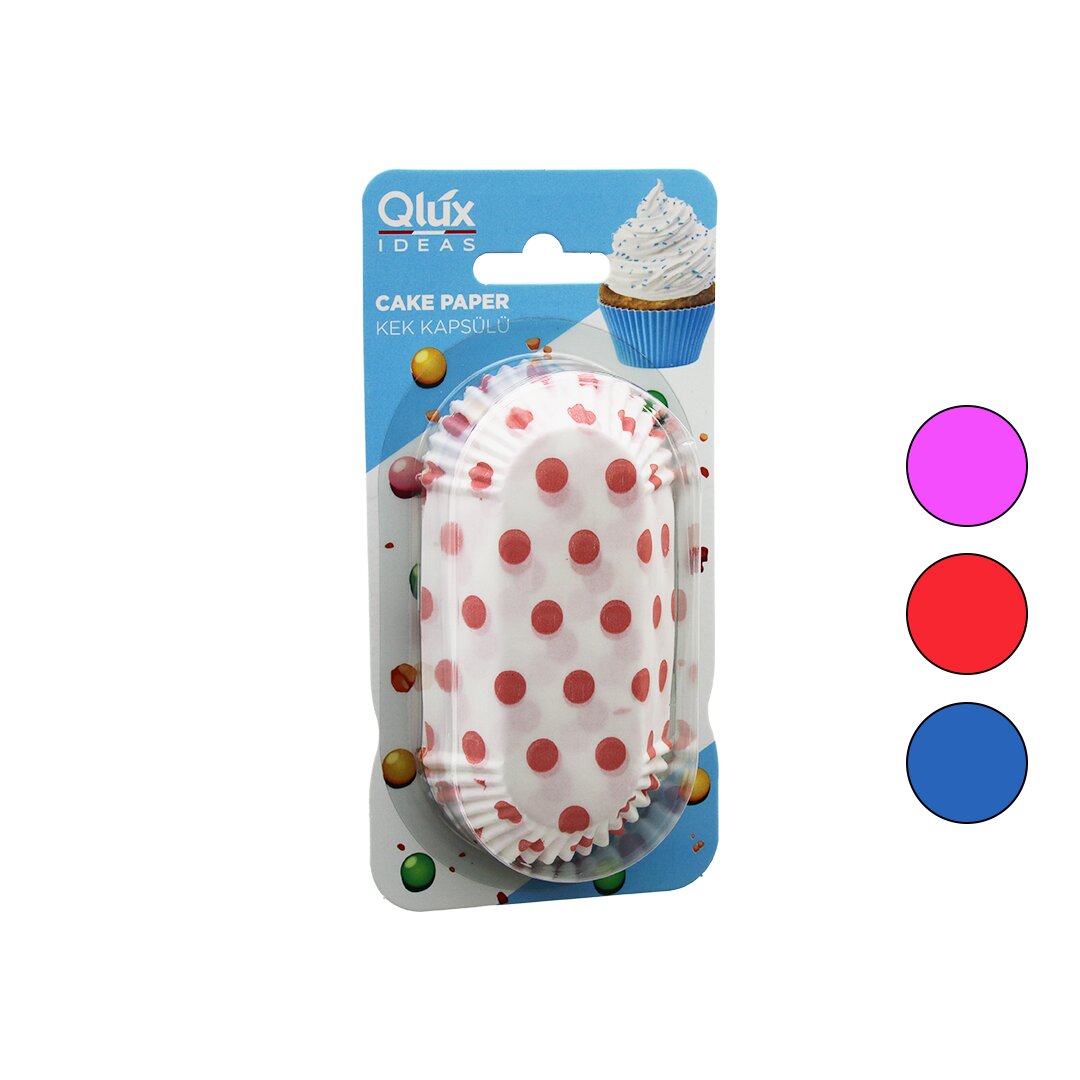 QLUX L-00167 ( ELİPS & GENİŞ ) ( KARTELA ) ( KAĞIT ) KEK KAPSÜLÜ*60