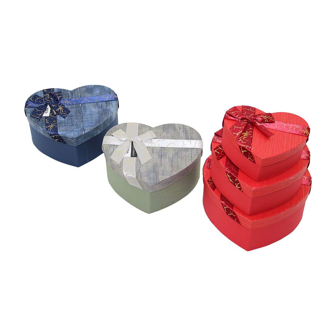 İBİCO İ12-093 (3PCS) (KALP) (ÇİZGİLİ MİX RENKLİ & KABARTMA DESEN) KARTON HEDİYE KUTUSU (KURDELALI) (22X20-19X17-16X14CM)*36 İBİCO İ12-093 (3PCS) (KALP) (ÇİZGİLİ MİX RENKLİ & KABARTMA DESEN) KARTON HEDİYE KUTUSU (KURDELALI) (22X20-19X17-16X14CM)*36