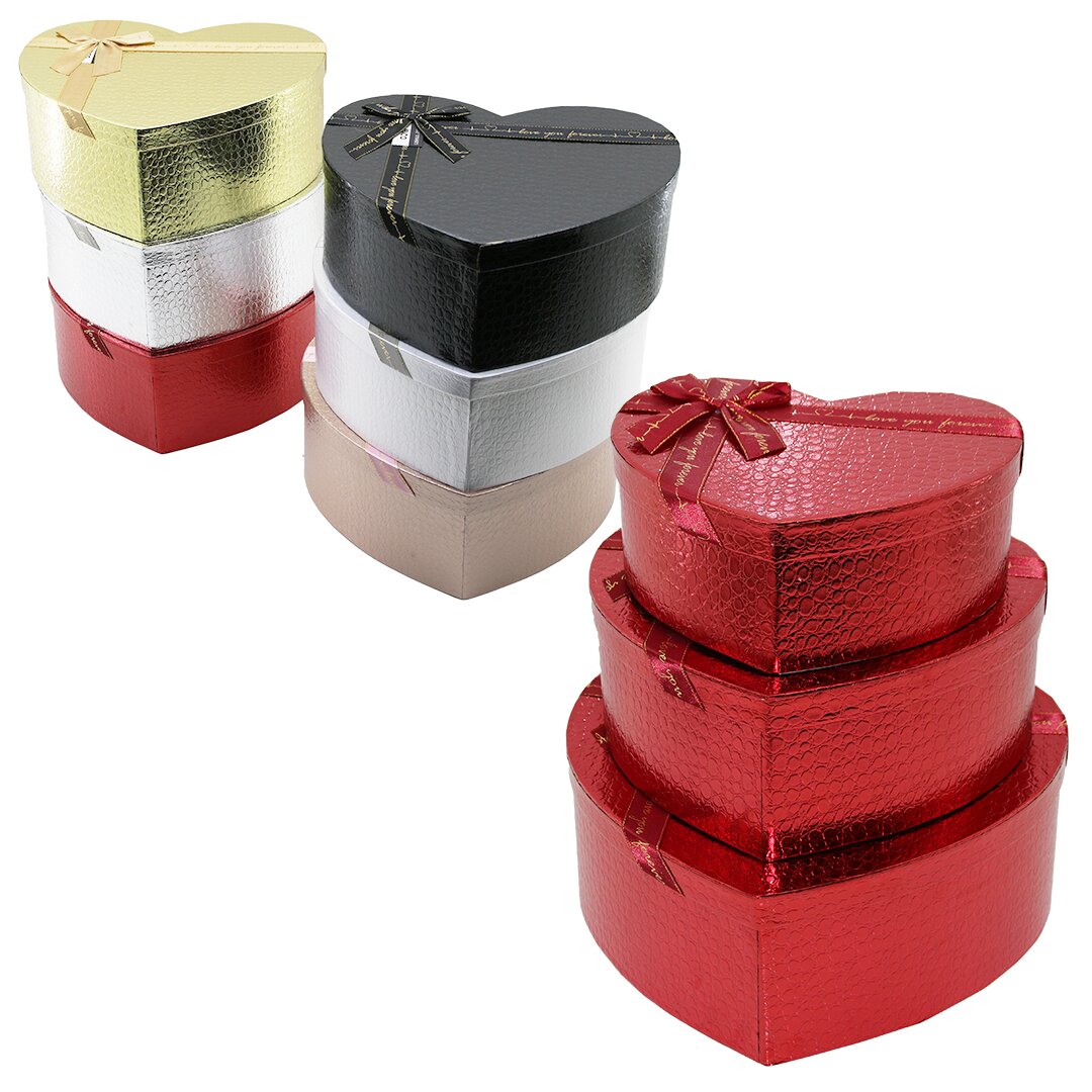 İBİCO İ12-096 (3PCS) (KALP) (PARLAK MİX RENKLİ & KABARTMA DESEN) KARTON HEDİYE KUTUSU (KURDELALI) (31X28-27X24-23X20CM)*20 İBİCO İ12-096 (3PCS) (KALP) (PARLAK MİX RENKLİ & KABARTMA DESEN) KARTON HEDİYE KUTUSU (KURDELALI) (31X28-27X24-23X20CM)*20