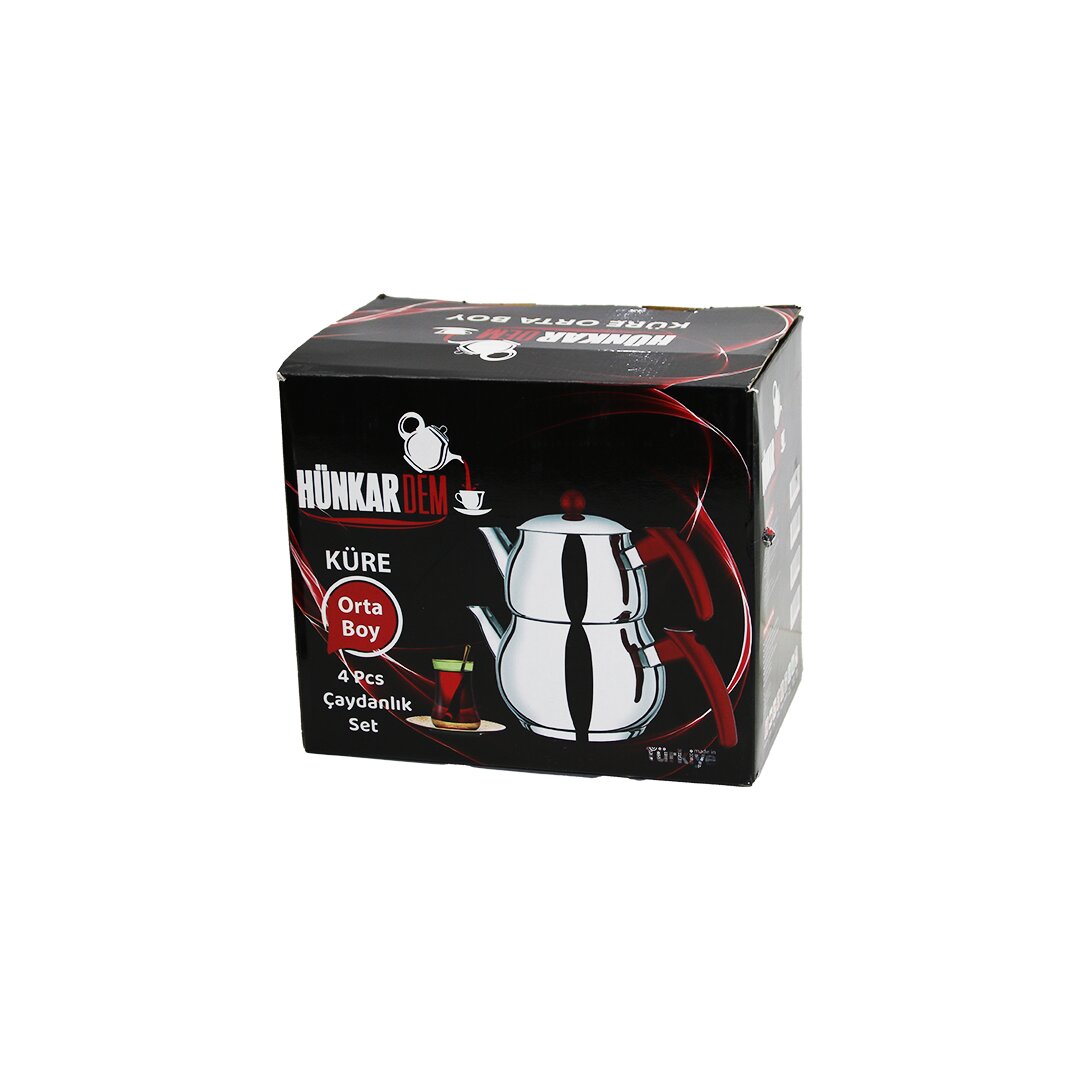 HÜNKARDEM ( ORTA BOY ) ( KÜRE ) ( ÇELİK ) ÇAYDANLIK SETİ ( RENKLİ BAKALİT KULP ) ( ÜST DEMLİK: 1LT & ALT SULUK: 2LT ) ( KENDİNDEN SÜZGEÇLİ )*8 HÜNKARDEM ( ORTA BOY ) ( KÜRE ) ( ÇELİK ) ÇAYDANLIK SETİ ( RENKLİ BAKALİT KULP ) ( ÜST DEMLİK: 1LT & ALT SULUK: 2LT ) ( KENDİNDEN SÜZGEÇLİ )*8