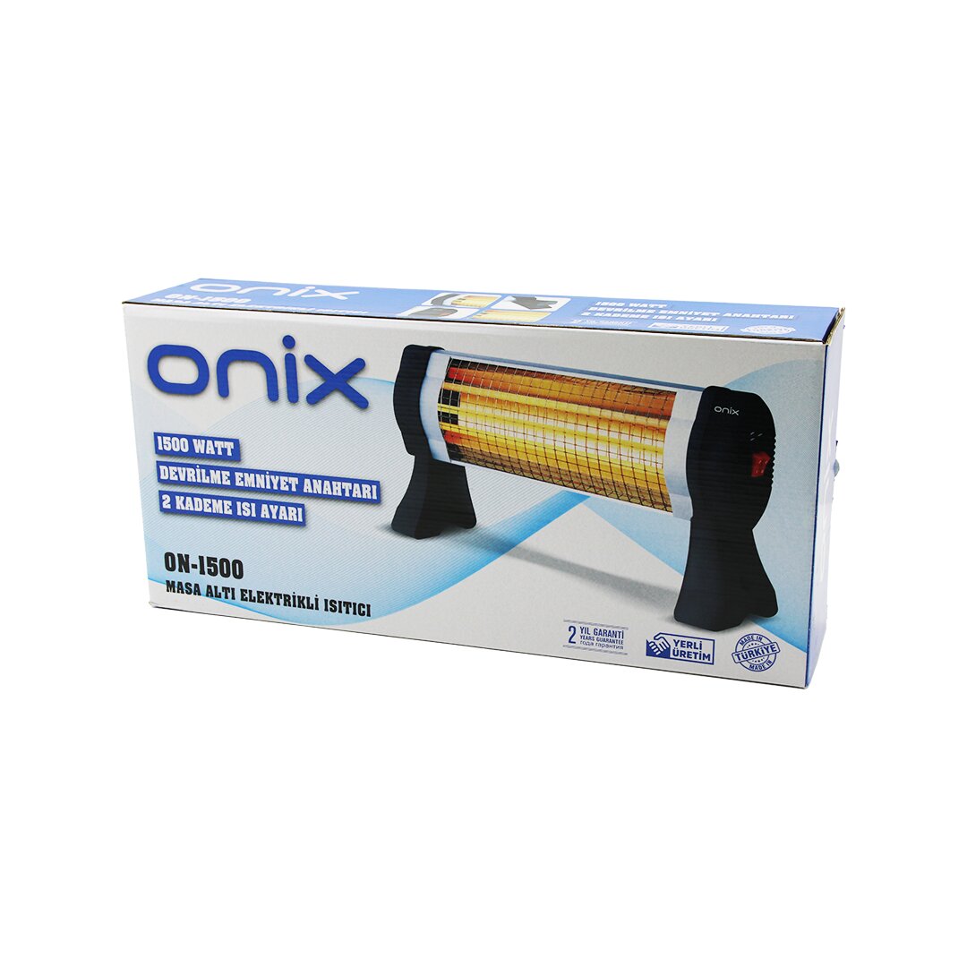 ONİX ON-1500 ( MASA ALTI ) MİNİ ISITICI SOBA ( 2 KADEMELİ ISI AYARI ) 1500W*4 ONİX ON-1500 ( MASA ALTI ) MİNİ ISITICI SOBA ( 2 KADEMELİ ISI AYARI ) 1500W*4