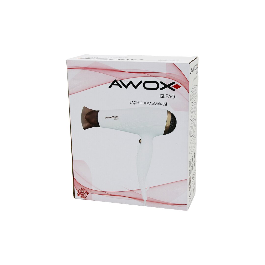 AWOX GLEAO ( BEYAZ ) SAÇ KURUTMA & FÖN MAKİNESİ ( SOĞUK ÜFLEME ) ( 2 KADEME FAN & 3 KADEME SICAKLIK ) ( 1700-2000W )*12 AWOX GLEAO ( BEYAZ ) SAÇ KURUTMA & FÖN MAKİNESİ ( SOĞUK ÜFLEME ) ( 2 KADEME FAN & 3 KADEME SICAKLIK ) ( 1700-2000W )*12