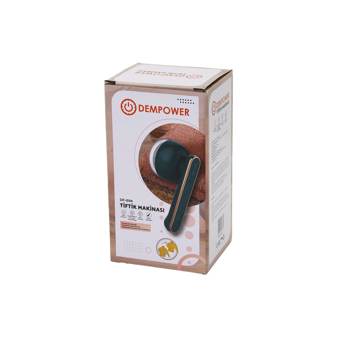 DEMPOWER DP-694 ( ŞARJLI ) ( GİYSİ TİFTİK & TÜY TOPLAMA ) TEMİZLEME MAKİNESİ ( YEDEK BIÇAKLI ) ( 6 BIÇAKLI PASLANMAZ ÇELİK ) 3W*60