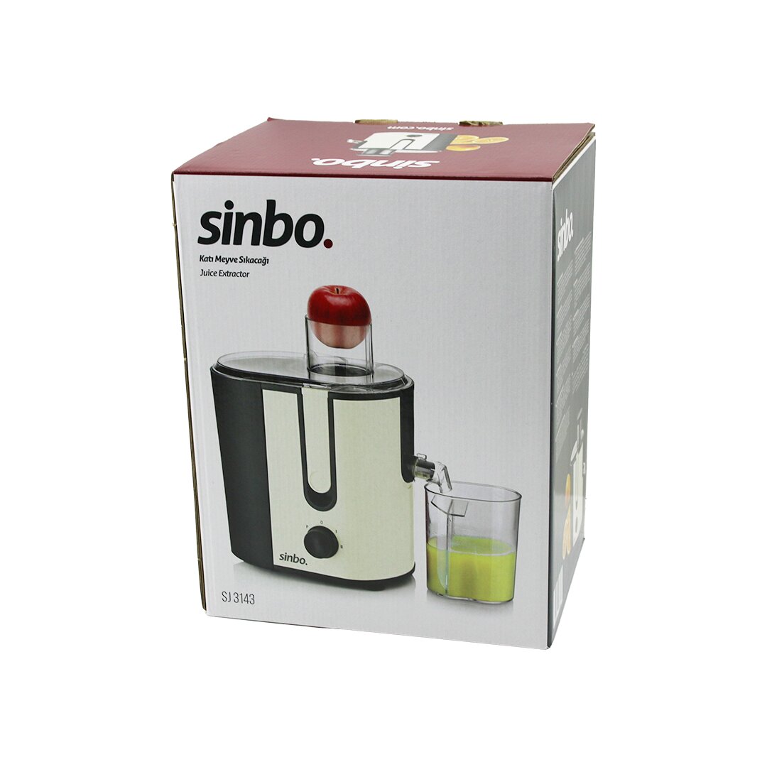 SİNBO SJ-3143 (ELEKTRİKLİ) ( BEJ ) KATI MEYVE SIKACAK (600W) (HAZNE POSA:1250ML & M.SUYU:450ML) (ÇELİK FİLTRE) (65MM TÜP)*4 SİNBO SJ-3143 (ELEKTRİKLİ) ( BEJ ) KATI MEYVE SIKACAK (600W) (HAZNE POSA:1250ML & M.SUYU:450ML) (ÇELİK FİLTRE) (65MM TÜP)*4