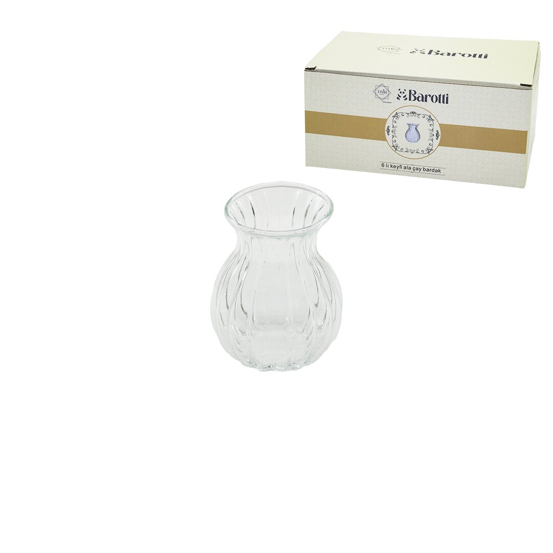 BAROTTİ DMR-9153 ( 6PCS ) CAM ÇAY KEYFİ ALA BARDAK*24=K BAROTTİ DMR-9153 ( 6PCS ) CAM ÇAY KEYFİ ALA BARDAK*24=K