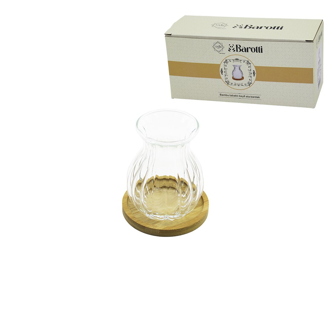 BAROTTİ DMR-9156 ( 6PCS ) ( BAMBU TABAKLI ) CAM ÇAY KEYFİ ALA BARDAK*24=K BAROTTİ DMR-9156 ( 6PCS ) ( BAMBU TABAKLI ) CAM ÇAY KEYFİ ALA BARDAK*24=K