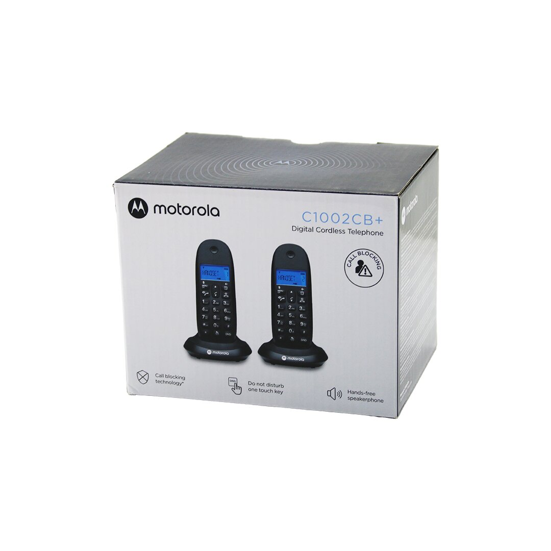 MOTOROLA C-1002CB ( 2PCS ) ( SİYAH ) (DİJİTAL) (KABLOSUZ & TELSİZ) TELEFON (ARAYAN NO GÖRME) (50 HAFIZA)*6 MOTOROLA C-1002CB ( 2PCS ) ( SİYAH ) (DİJİTAL) (KABLOSUZ & TELSİZ) TELEFON (ARAYAN NO GÖRME) (50 HAFIZA)*6