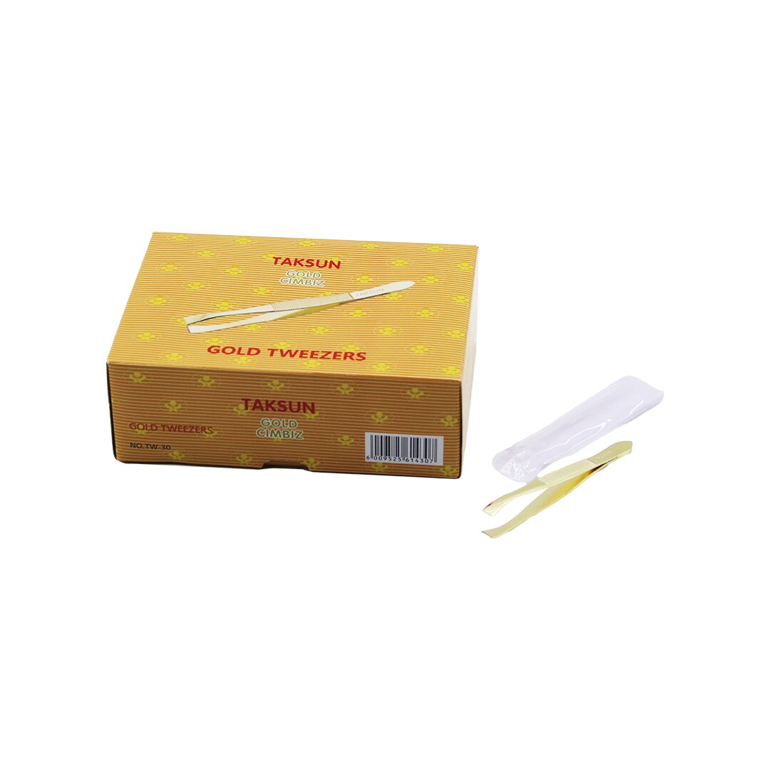 TAKSUN TW-30 ( GOLD ) METAL CIMBIZ ( ŞEFFAF PVC KILIFLI )*60X24 TAKSUN TW-30 ( GOLD ) METAL CIMBIZ ( ŞEFFAF PVC KILIFLI )*60X24