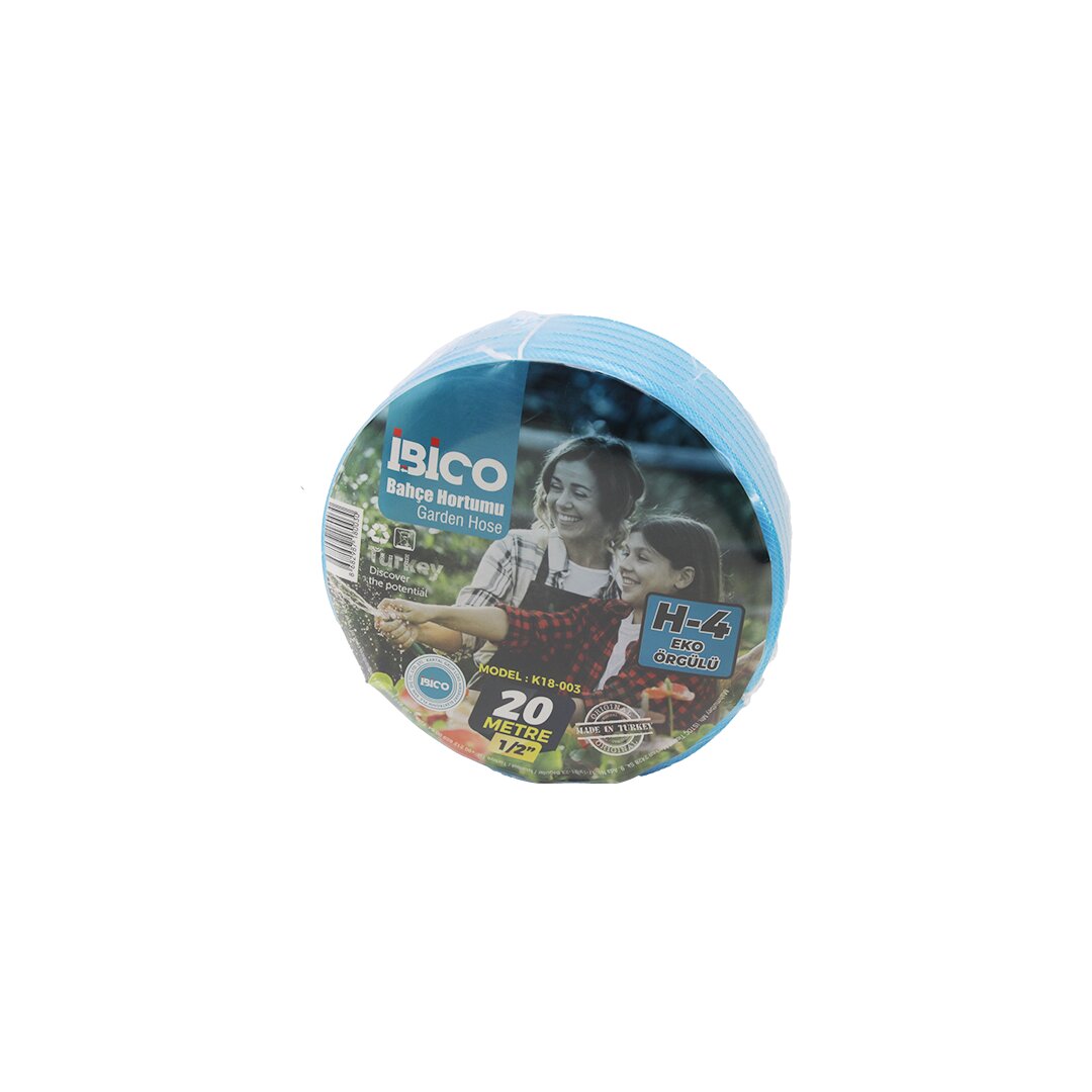 İBİCO K18-003 H-4 EKO ÖRGÜLÜ ( 1/2 ) 20MT.BAHÇE HORTUMU*1 İBİCO K18-003 H-4 EKO ÖRGÜLÜ ( 1/2 ) 20MT.BAHÇE HORTUMU*1