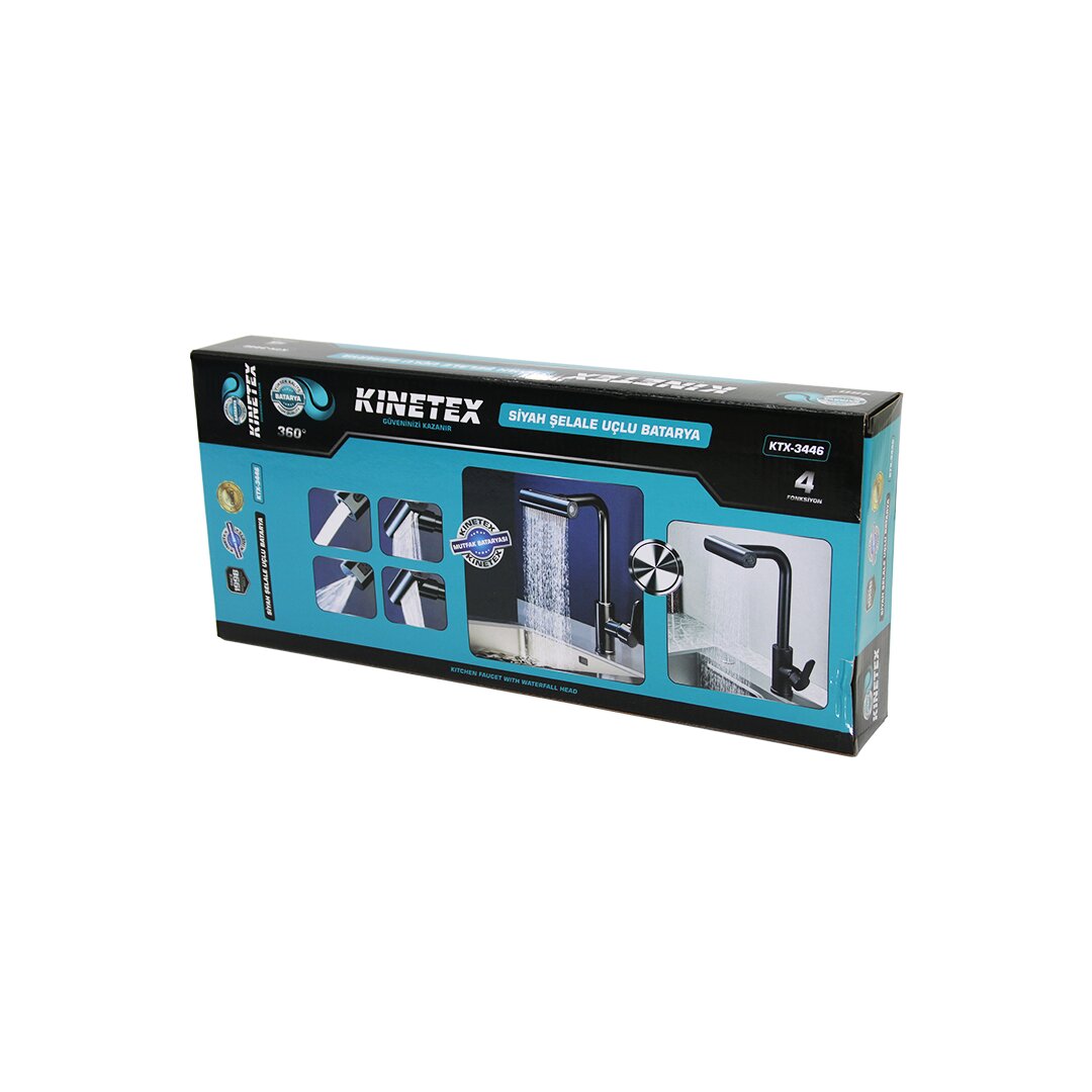 KINETEX KTX-3446 ( SİYAH ) ( GENİŞ & ŞELALE ) ( 4 FONKSİYONLU & 360° OYNAR BAŞLIK ) UZUN KUĞU BATARYA*26 KINETEX KTX-3446 ( SİYAH ) ( GENİŞ & ŞELALE ) ( 4 FONKSİYONLU & 360° OYNAR BAŞLIK ) UZUN KUĞU BATARYA*26