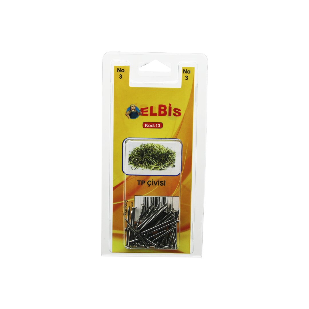 ELBİS-13 ( NO-3 ) TP TEL ÇİVİ*12X10 ELBİS-13 ( NO-3 ) TP TEL ÇİVİ*12X10