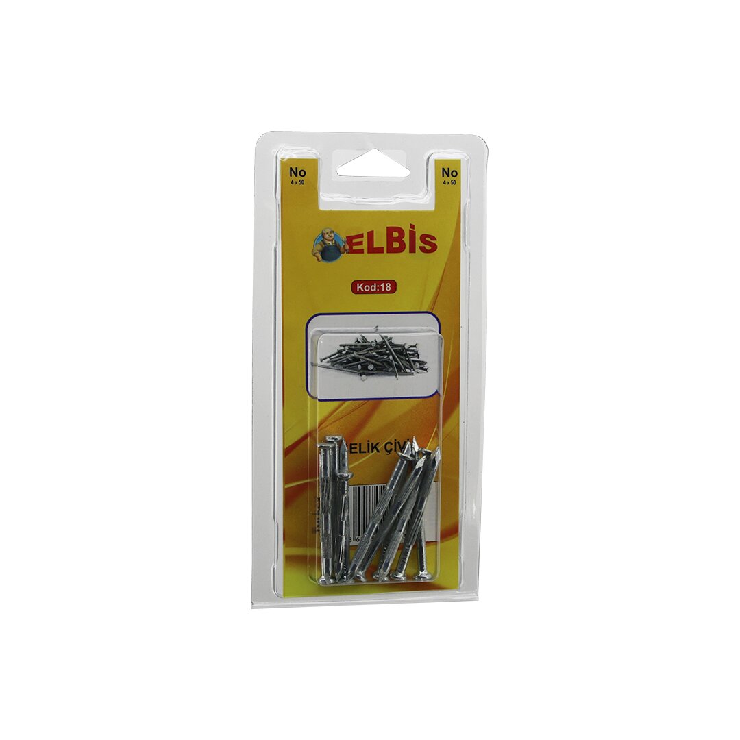 ELBİS-18 4X50 ÇELİK ÇİVİ *12X24 ELBİS-18 4X50 ÇELİK ÇİVİ *12X24