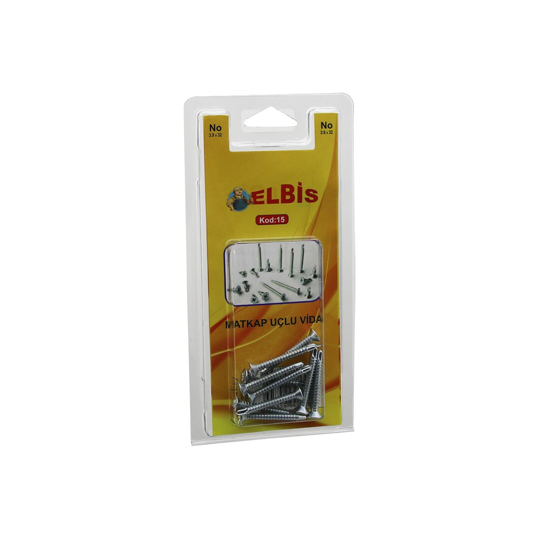 ELBİS-15 ( 3.9X32 ) MATKAP UÇLU VİDA*12X24 ELBİS-15 ( 3.9X32 ) MATKAP UÇLU VİDA*12X24