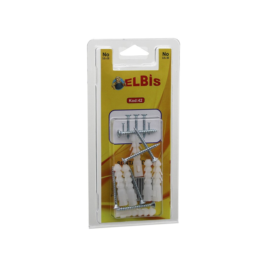 ELBİS-42 ( 3.5X35 ) DÜBELLİ VİDA*12X24 ELBİS-42 ( 3.5X35 ) DÜBELLİ VİDA*12X24