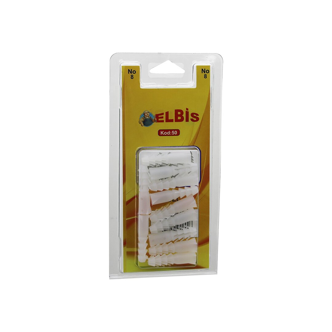 ELBİS-50 ( NO-8 ) DÜBEL BEYAZ*12X24 ELBİS-50 ( NO-8 ) DÜBEL BEYAZ*12X24