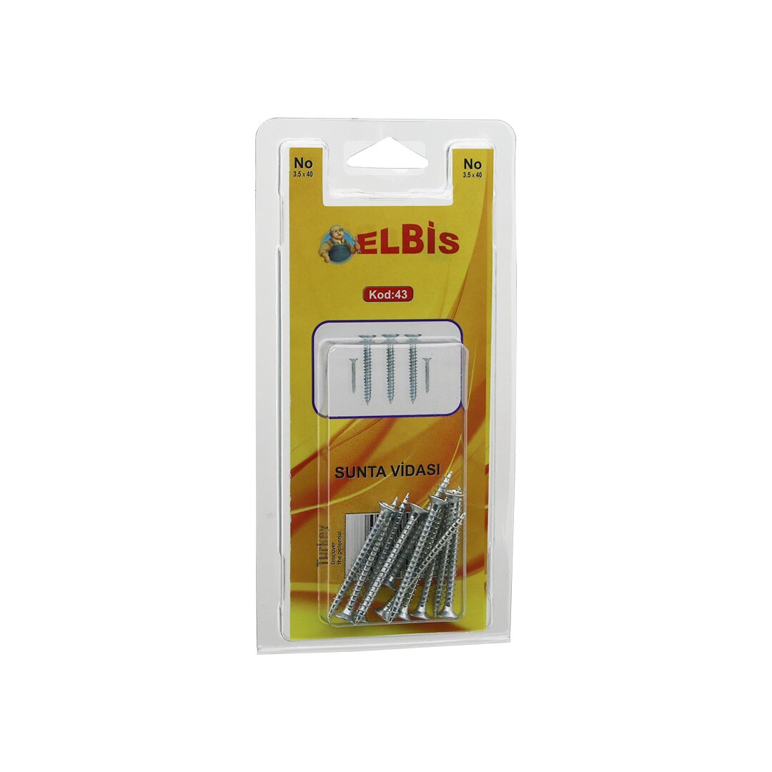 ELBİS-43 3.5X40 SUNTA VİDASI*12X24 ELBİS-43 3.5X40 SUNTA VİDASI*12X24