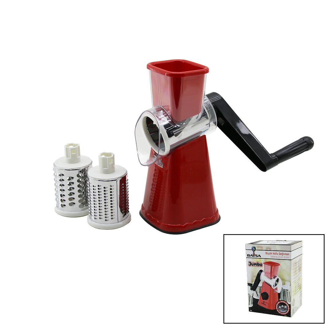 BAYSA-788 BÜYÜK JUMBO KOLLU DEĞİRMEN & RENDE DOĞRAYICI ( 3PCS ÇELİK BAŞLIK )*24 BAYSA-788 BÜYÜK JUMBO KOLLU DEĞİRMEN & RENDE DOĞRAYICI ( 3PCS ÇELİK BAŞLIK )*24