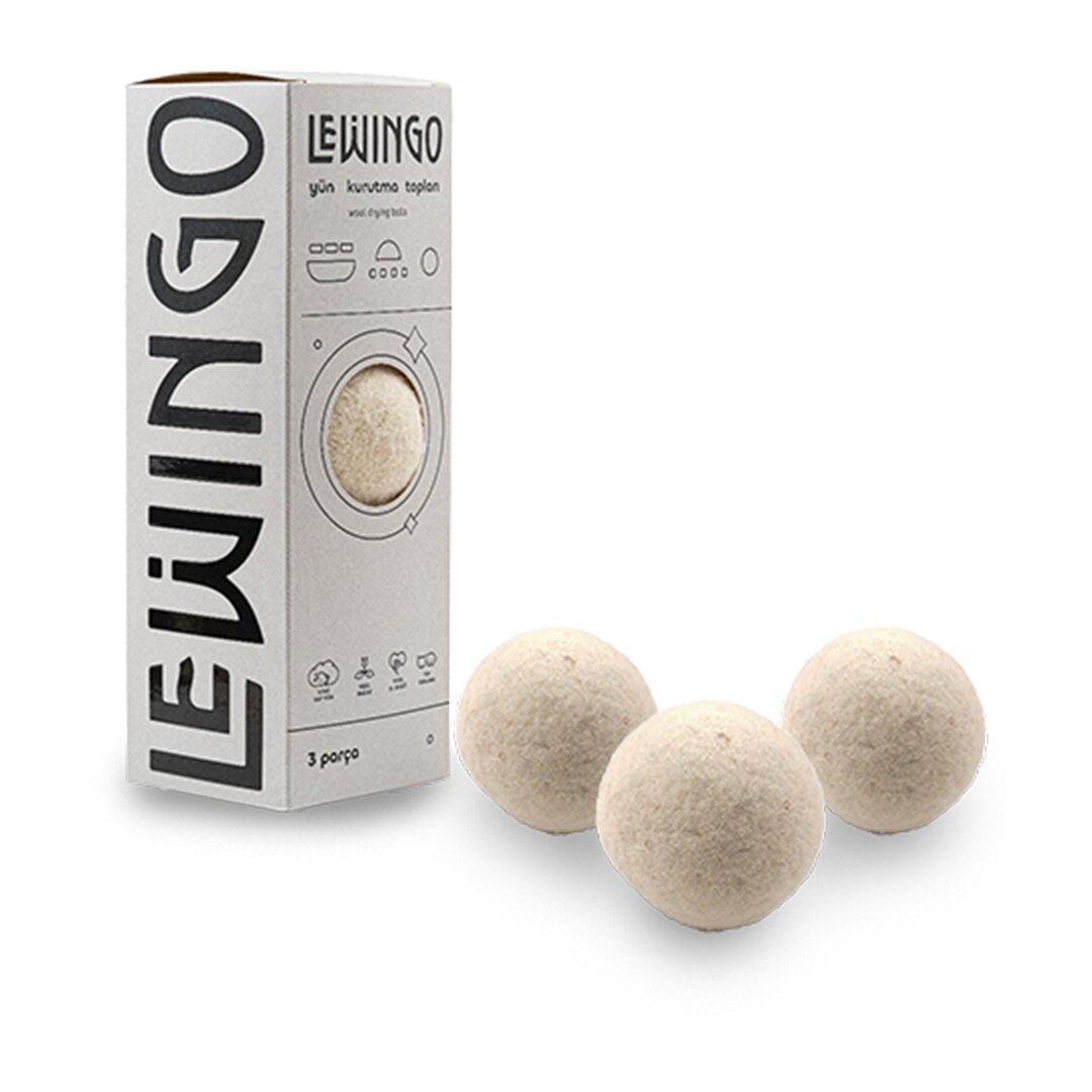 LEWİNGO ( 3PCS ) ( YÜN ) ÇAMAŞIR KURUTMA MAKİNESİ TOPU ( XL - 50GR )*18=K LEWİNGO ( 3PCS ) ( YÜN ) ÇAMAŞIR KURUTMA MAKİNESİ TOPU ( XL - 50GR )*18=K