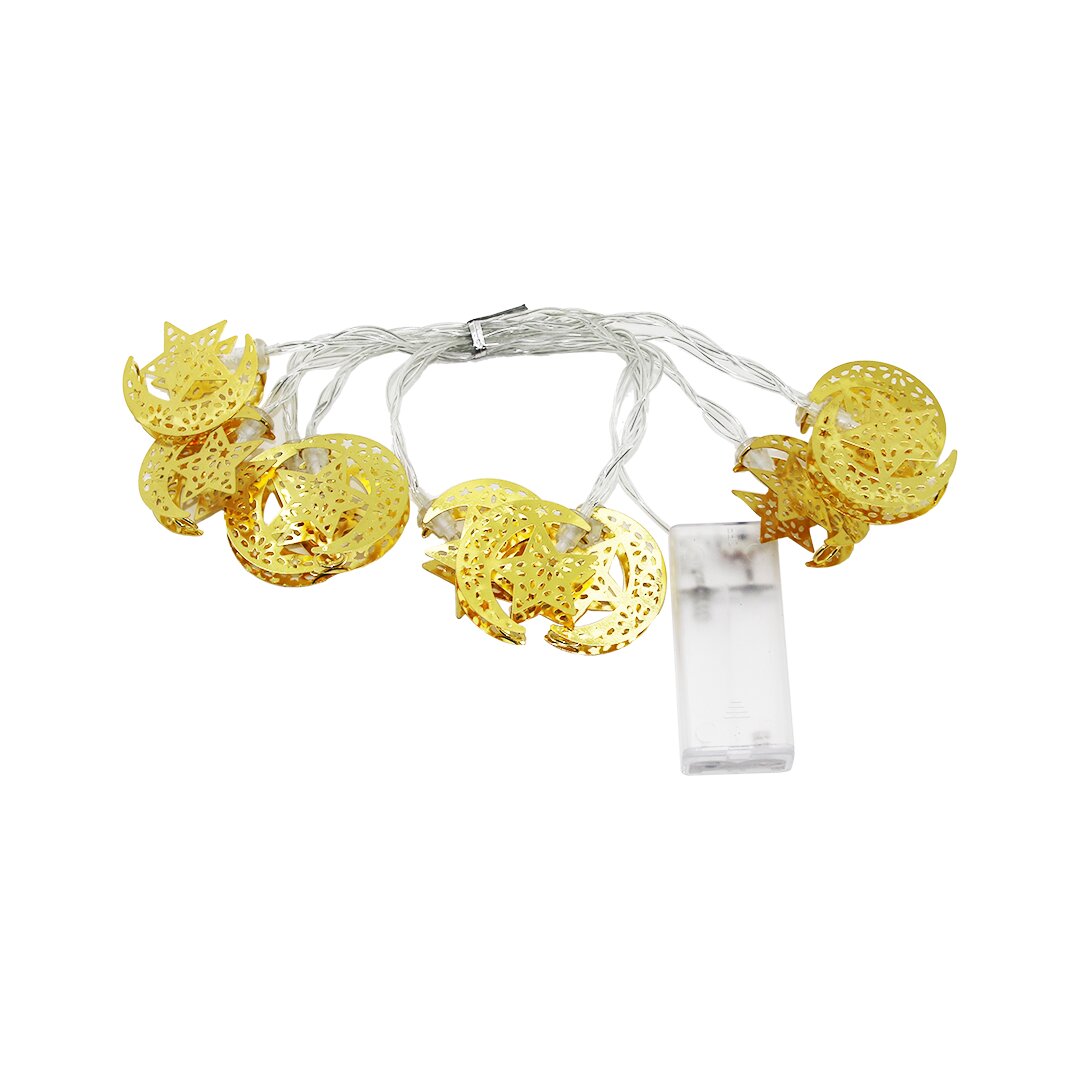 KRD-7921 ( 2MT ) ( METAL AYYILDIZ ) ( PİLLİ ) RAMAZAN LED IŞIK*100