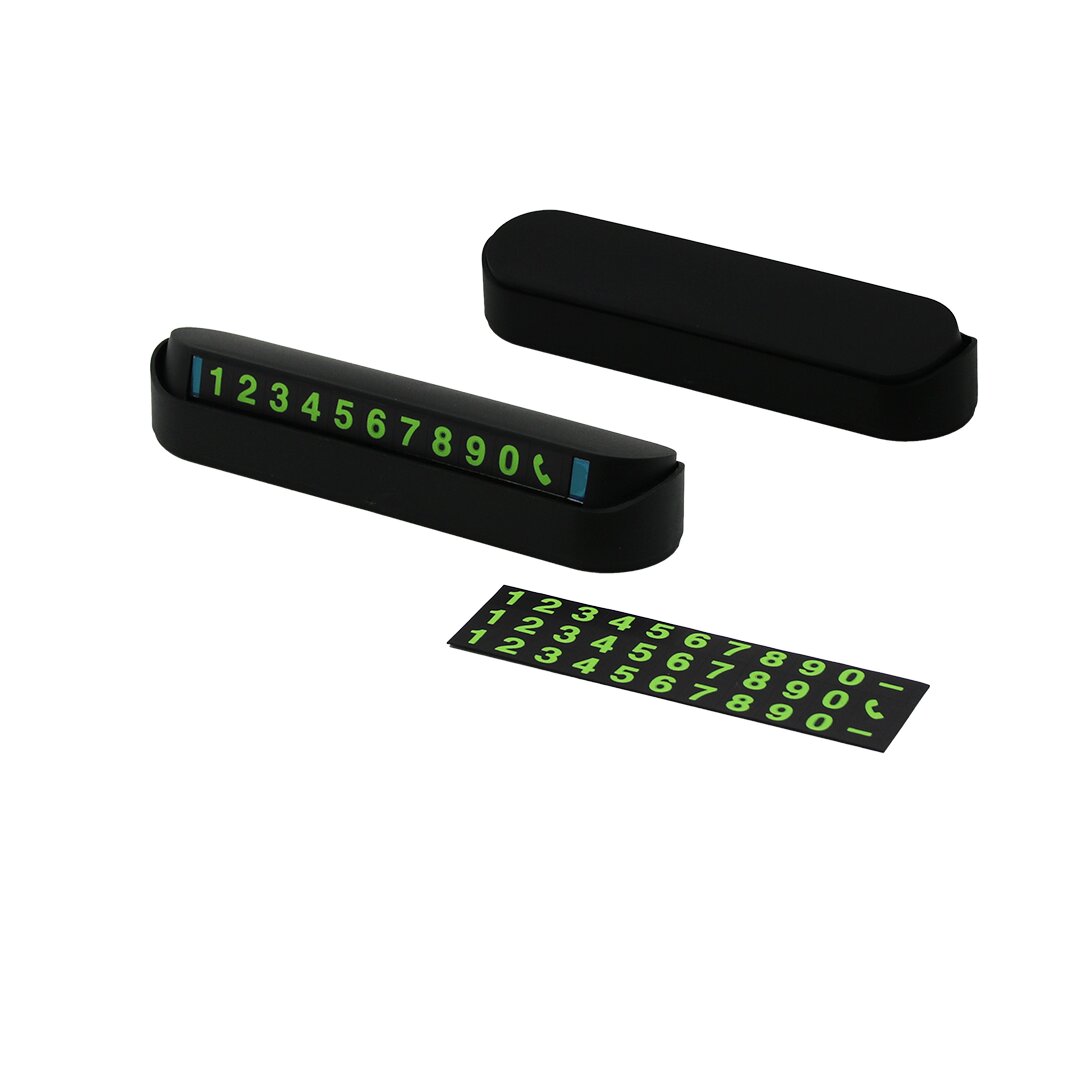 CAR BEM PORARY YAKUT-12191 ( PLASTİK ) ( AÇ & KAPA ) OTO ARAÇ PARK TELEFON NUMARATÖR ( FOSFORLU RAKAMLAR ) (YAPIŞKANLI MONTAJ)*500