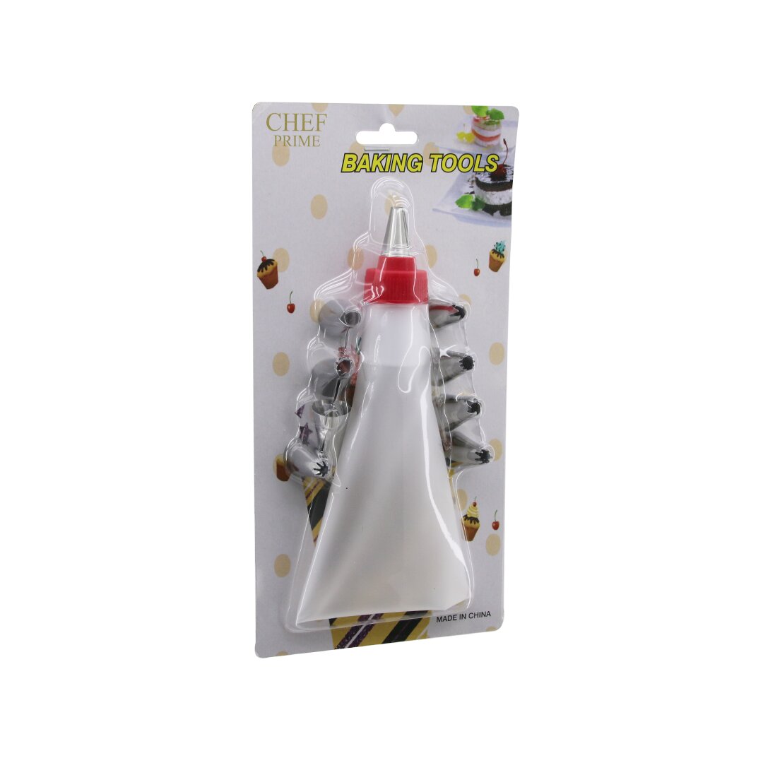 ENFA ENF-1029 CHEF PRIME BAKING TOOLS ( 11PCS ) ( PASTA SETİ ) ( KREMA TORBASI & METAL SIKMA UÇLARI )*144