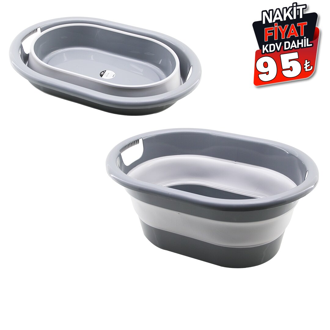 QLUX L-00959-2 ( NO-2 ) ( 18LT ) KATLANABİLİR SEPET*1