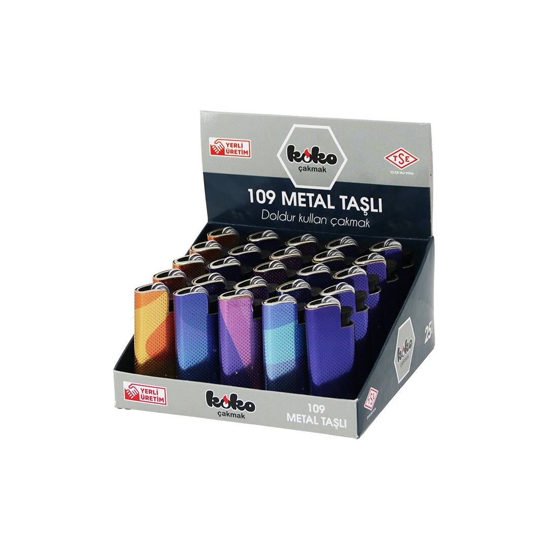 KOKO-109 ( METAL & MAT RENKLİ ) TAŞLI METAL CEP ÇAKMAK ( DOLDUR KULLAN ) ( BRKT-877501 )*25X20 KOKO-109 ( METAL & MAT RENKLİ ) TAŞLI METAL CEP ÇAKMAK ( DOLDUR KULLAN ) ( BRKT-877501 )*25X20