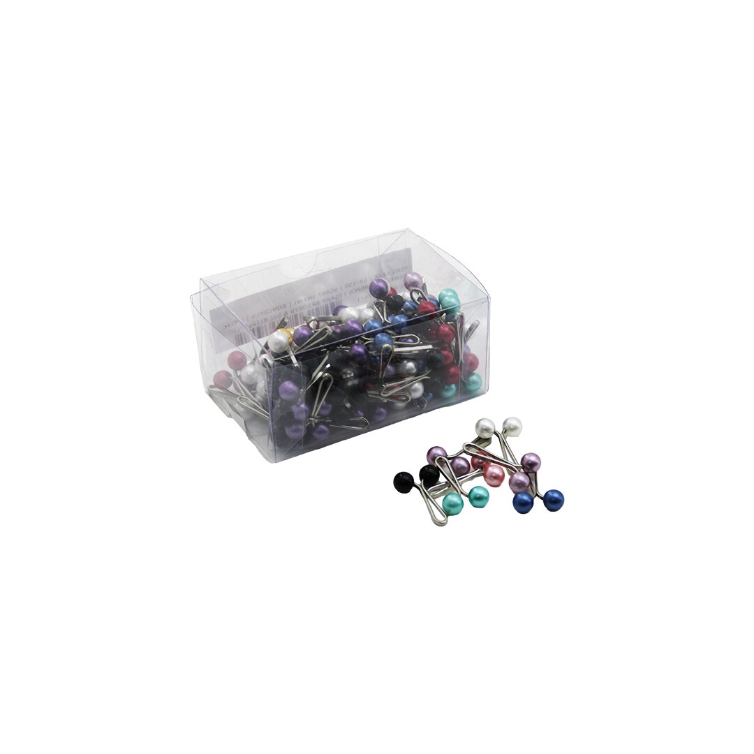 PİNS AKER ( ŞK-150 ) SCARF SHAWL ( BONCUKLU ) ( MİX RENKLİ ) ( 100PCS ) EŞARP BAŞÖRTÜ & ŞAL KLİPSİ*100