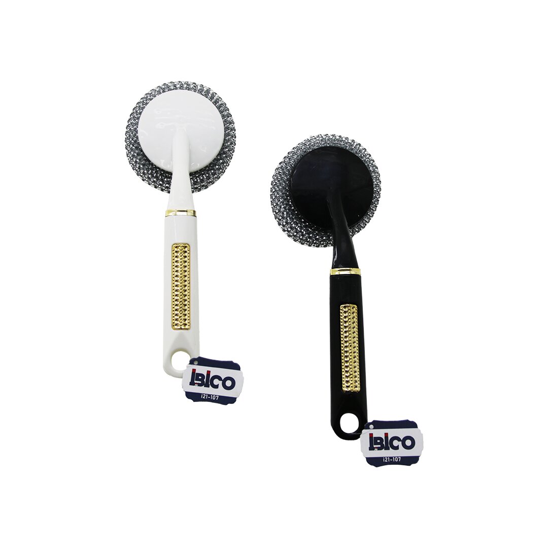 İBİCO İ21-107 BULAŞIK TEMİZLİK TOP TEL ( SİYAH & BEYAZ PLASTİK SAPLI )*50X10