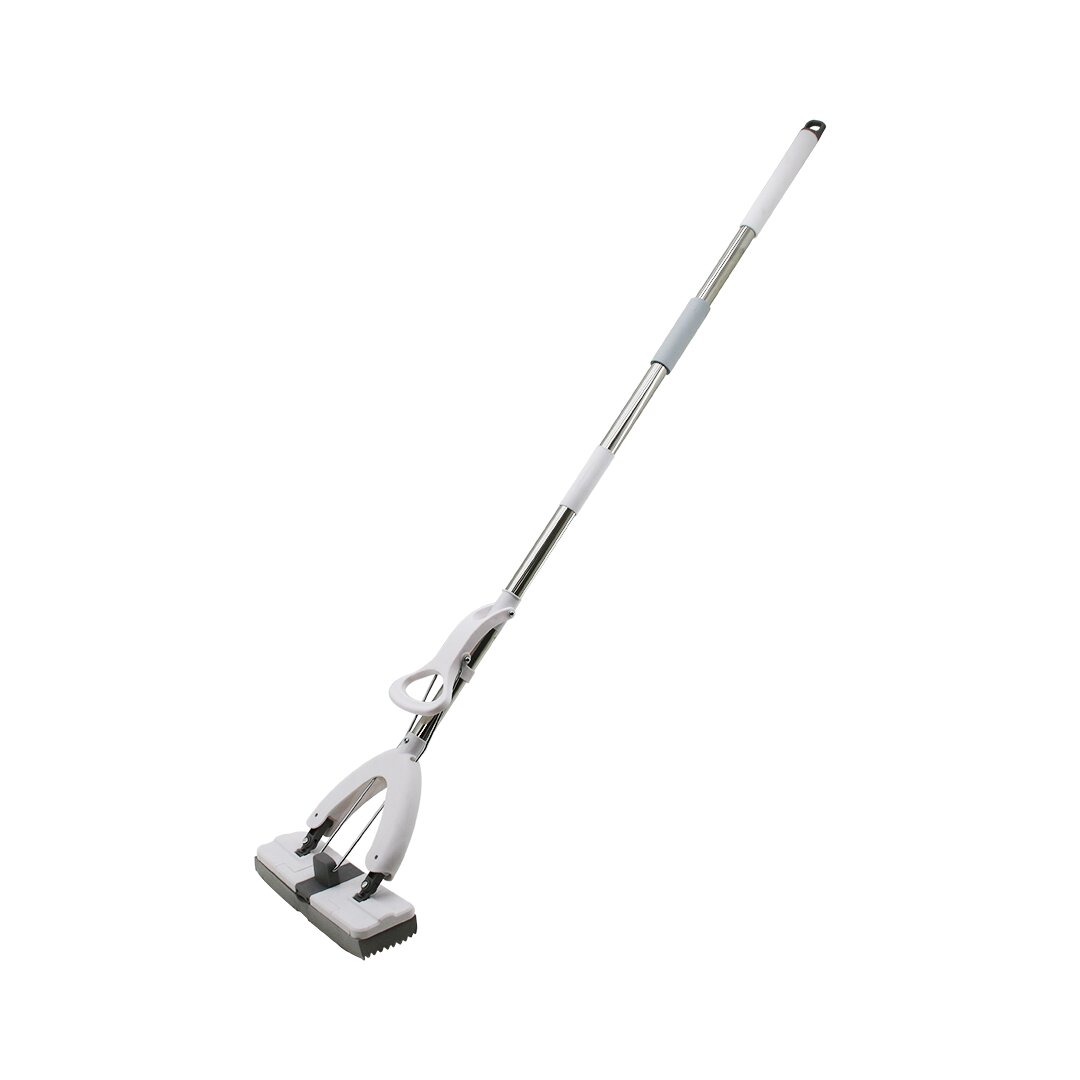 İBİCO İ21-116 MOP ( KENDİNDEN SIKMALI ) PVA SÜNGER MOP & KELEBEK MOP ( KROM SAP = 110CM + PLASTİK BAŞLIK=135CM )*24
