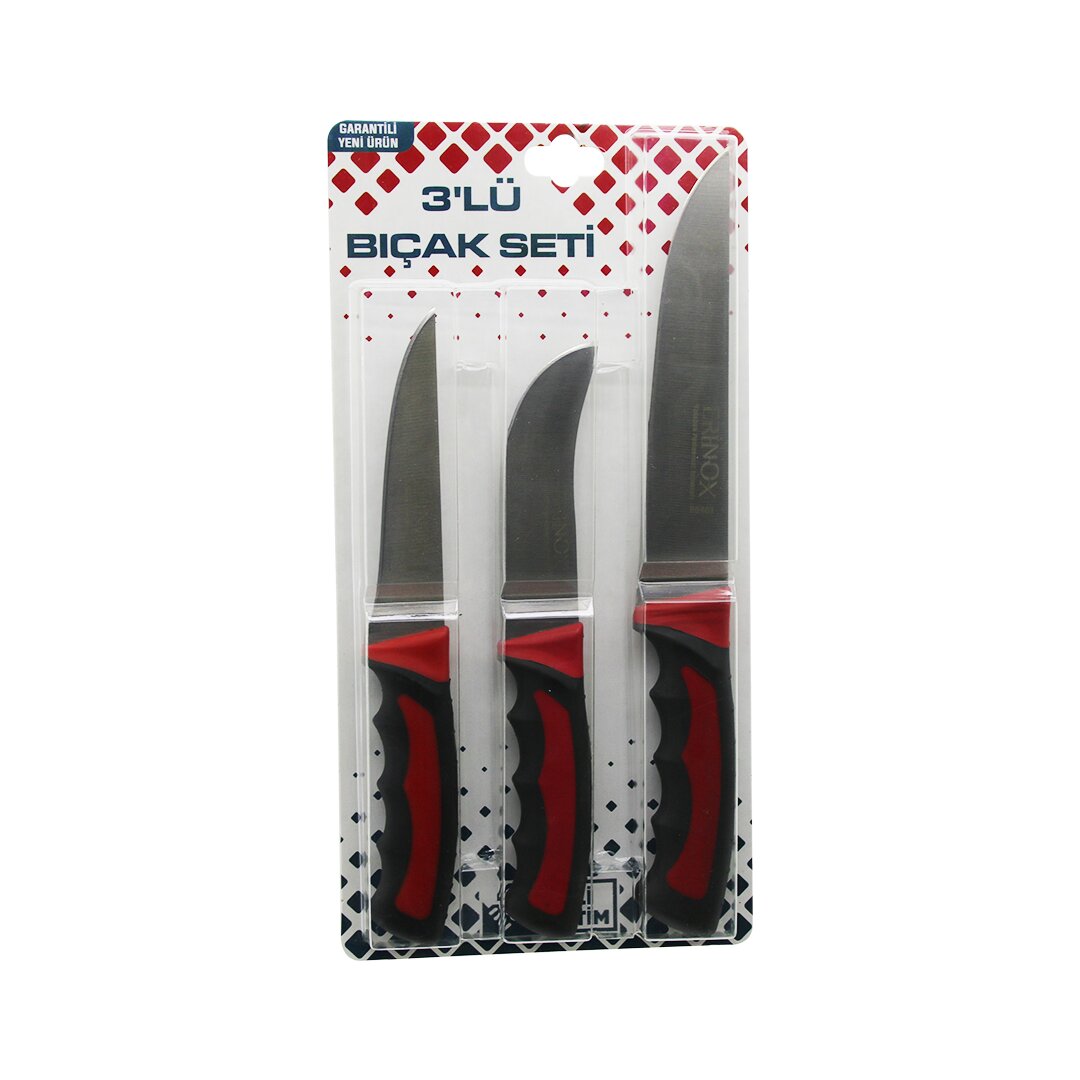 ERİNOX ( 3PCS ) KURBAN BIÇAK SETİ ( R-032K--R-320Y--R-0403 ) (KEMİK SIYIRMA & DERİ SOYMA=YÜZME & KURBAN BIÇAK) ( BRKT-092673 )*50