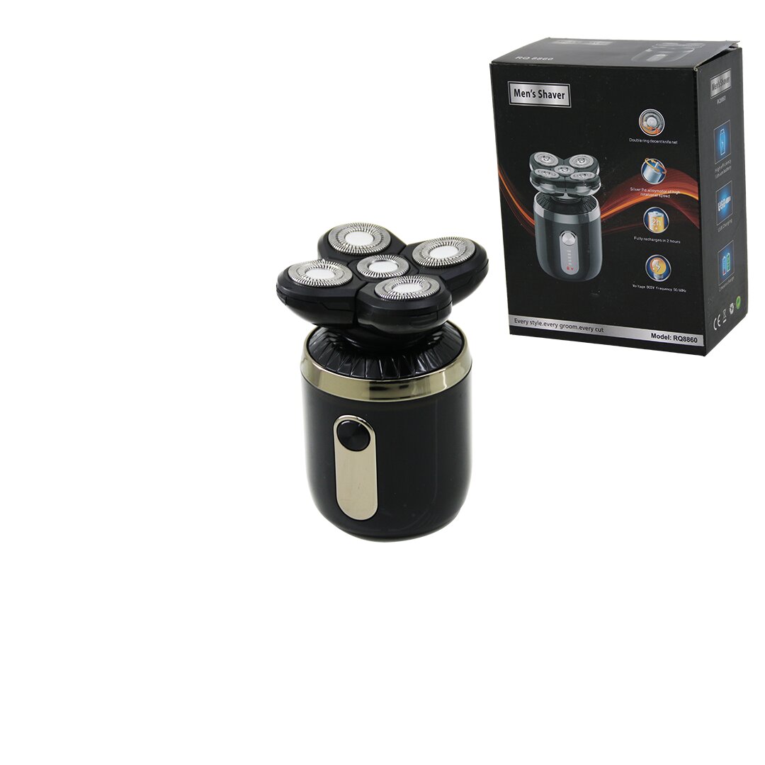 MENS SHAVER RQ-8860 ( SEYAHAT TİPİ ) ( 5 BAŞLIK ) ( GÜNLÜK SIFIR SAKAL & ÇİZİM BAŞLIK ) TRAŞ MAKİNESİ ( USB ŞARJLI )( CEP & ÇANTA BOY )*40